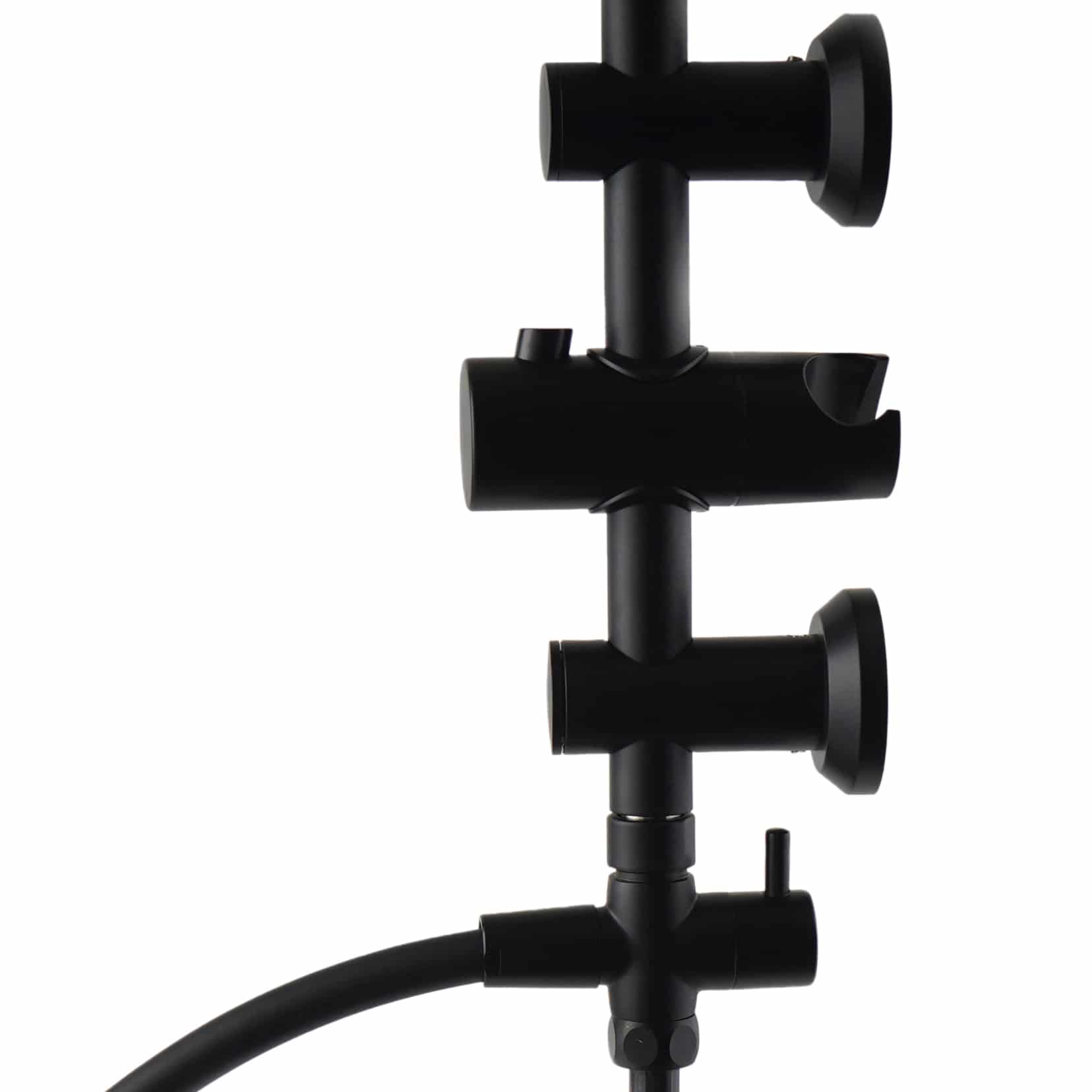 Luzzo® Square Douchekolom 25 cm Regendouche zonder kraan - Zwart