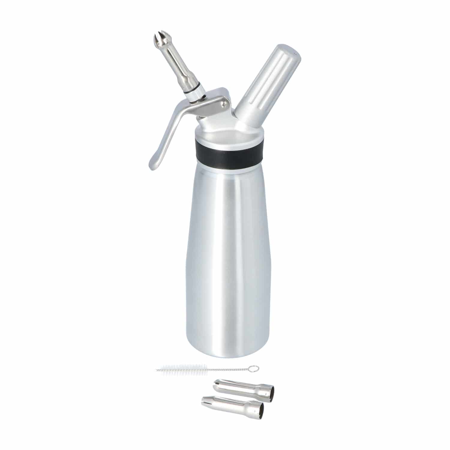 4cookz® aluminium slagroomspuit 0,5 liter - kidde/sifon