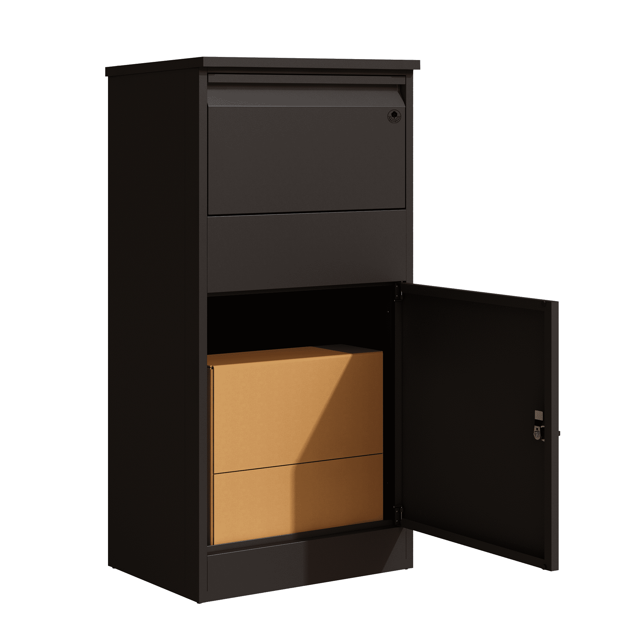 4gardenz® Grote Pakketbrievenbus met Slot - Pakketbox - Zwart