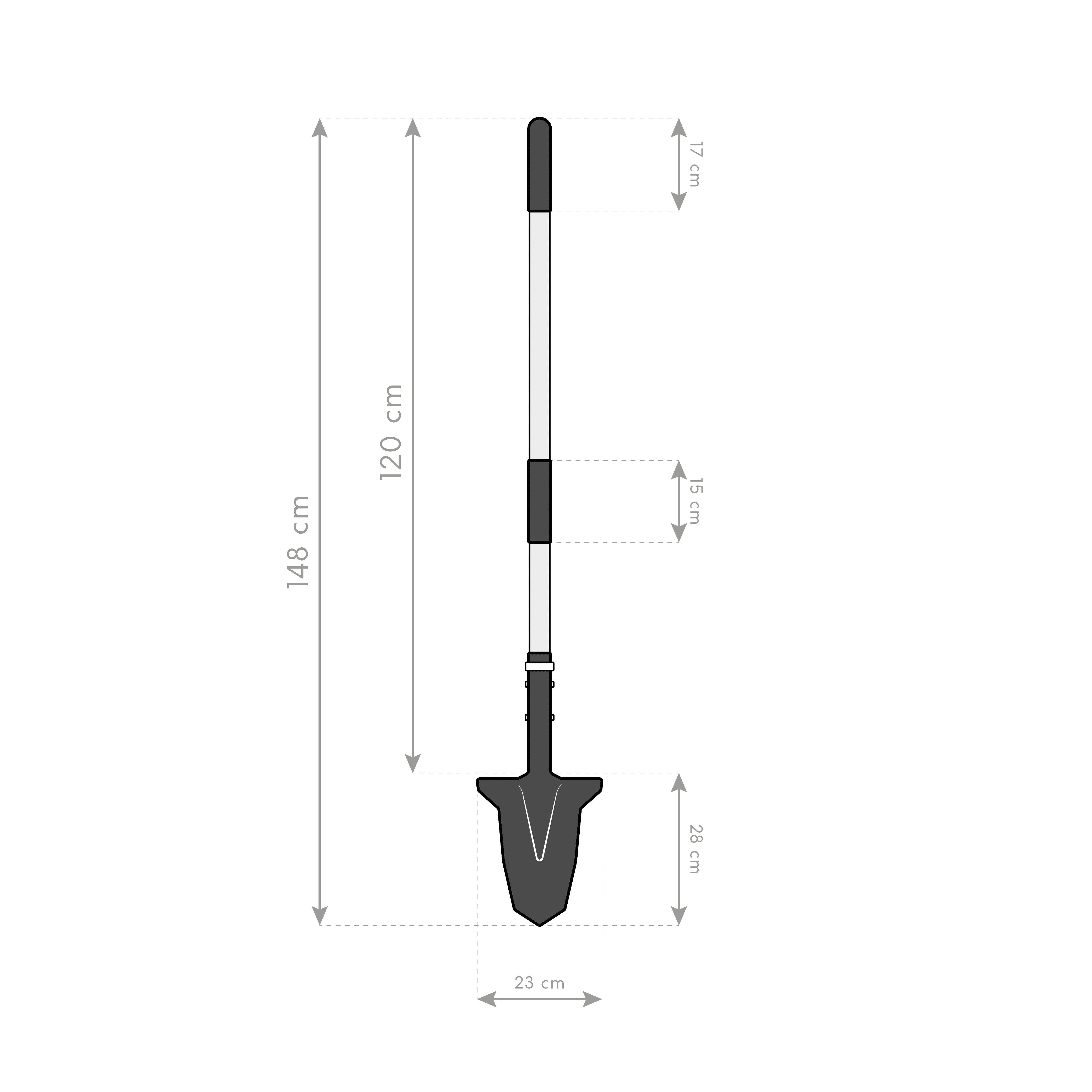 Spear Head Spade SHLF2 Tuinschep 148 cm - tuinschop, schep, schop