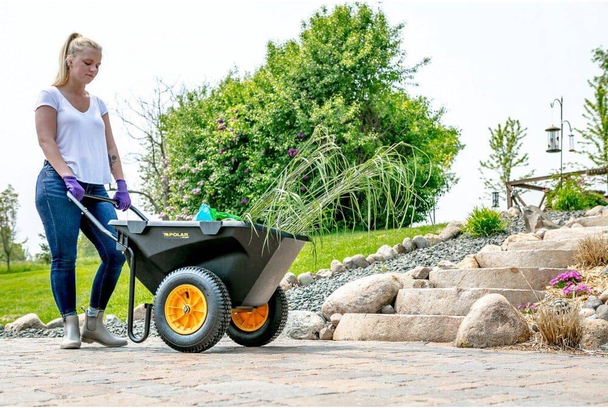 Polar Cub Cart Kruiwagen PO8449 - Sterke Polyethyleen Kruiwagen 191L