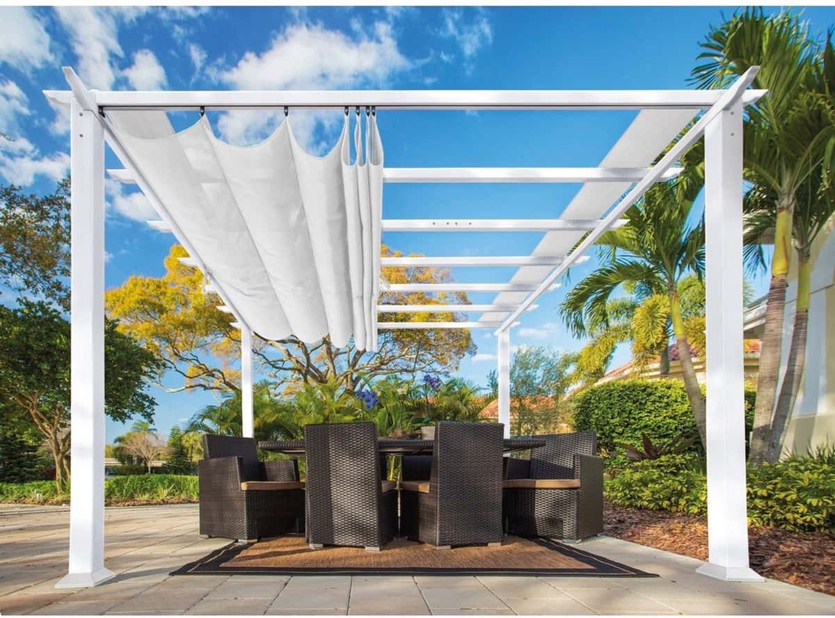 Paragon Outdoor Florida - Aluminium Pergola ST02002 - 350x350 cm - Wit
