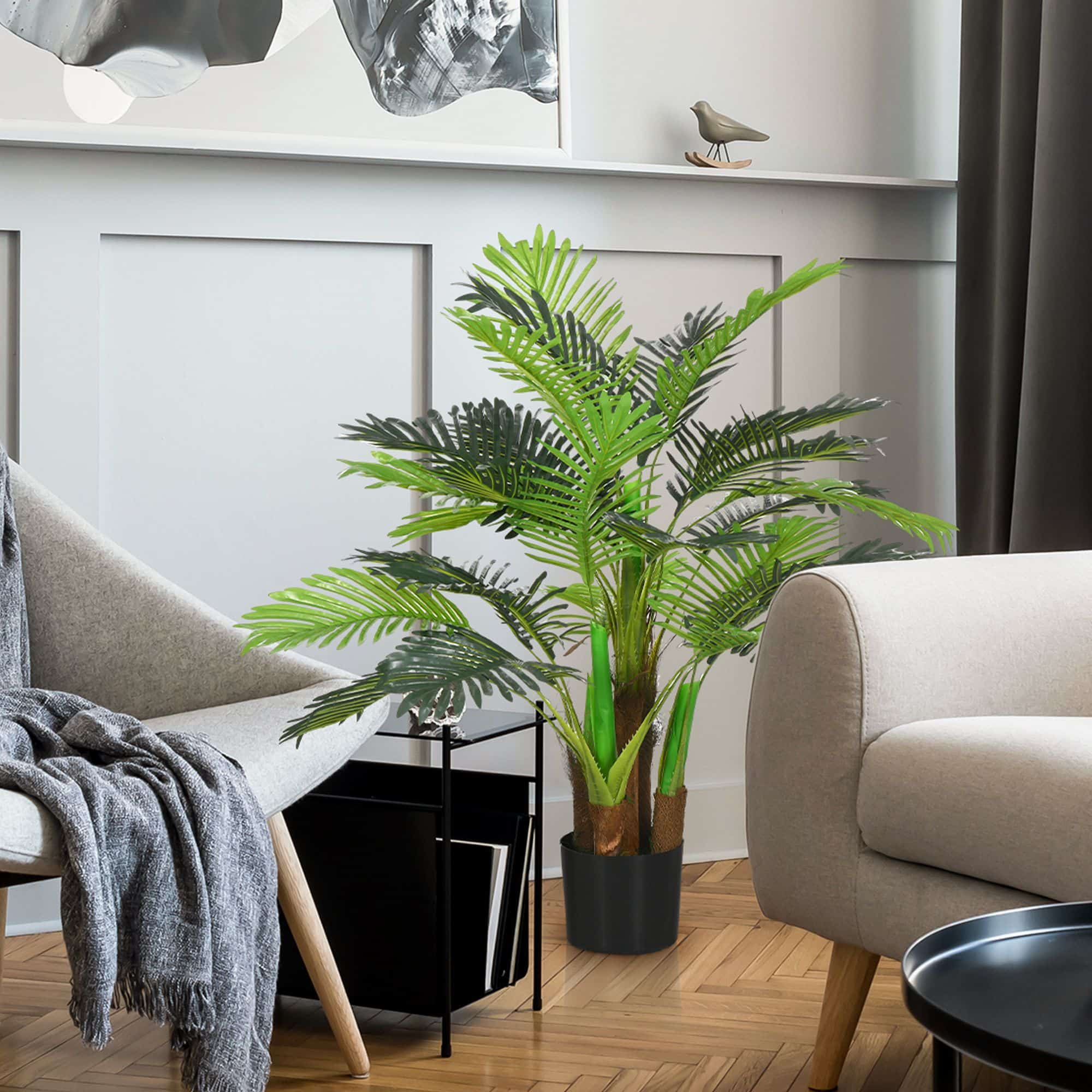 4goodz Kunstplant Plant Kunstpalm, 100 cm met 27 Takken