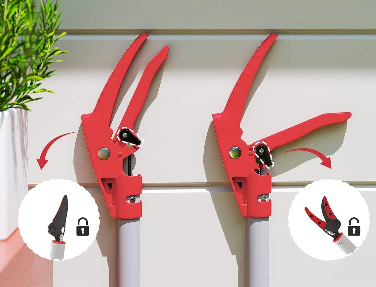 4goodz Outsunny Takkenknipper voor snoeien - Tuinsnoeischaar 120 cm