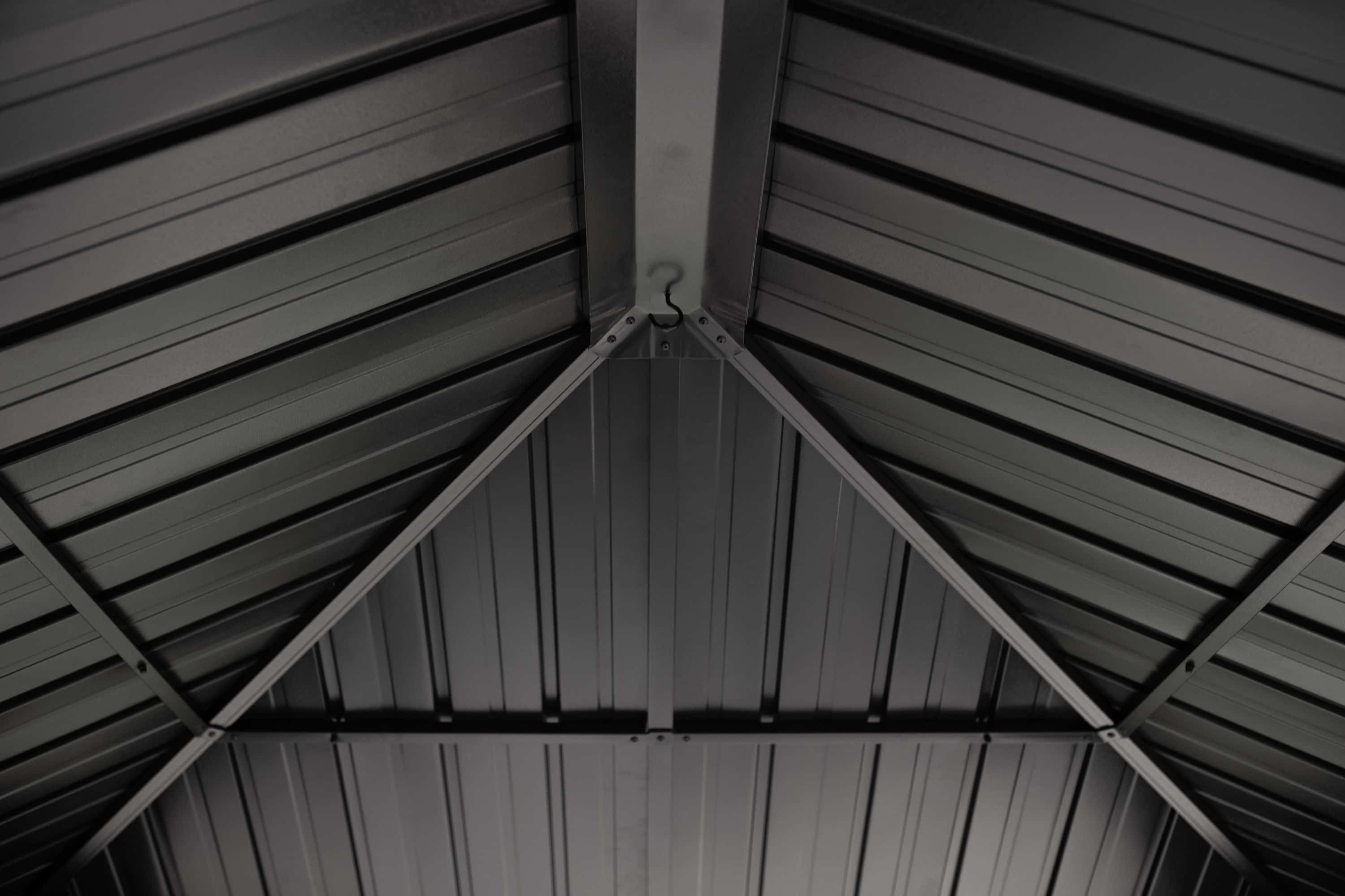 Sojag Aluminium paviljoen Marsala 1216 - Hardtop Gazebo met klamboe 363x483x293 cm - Antraciet Sojag Aluminium paviljoen Marsala 1216 - Hardtop Gazebo met klamboe 363x483x293 cm - Antraciet