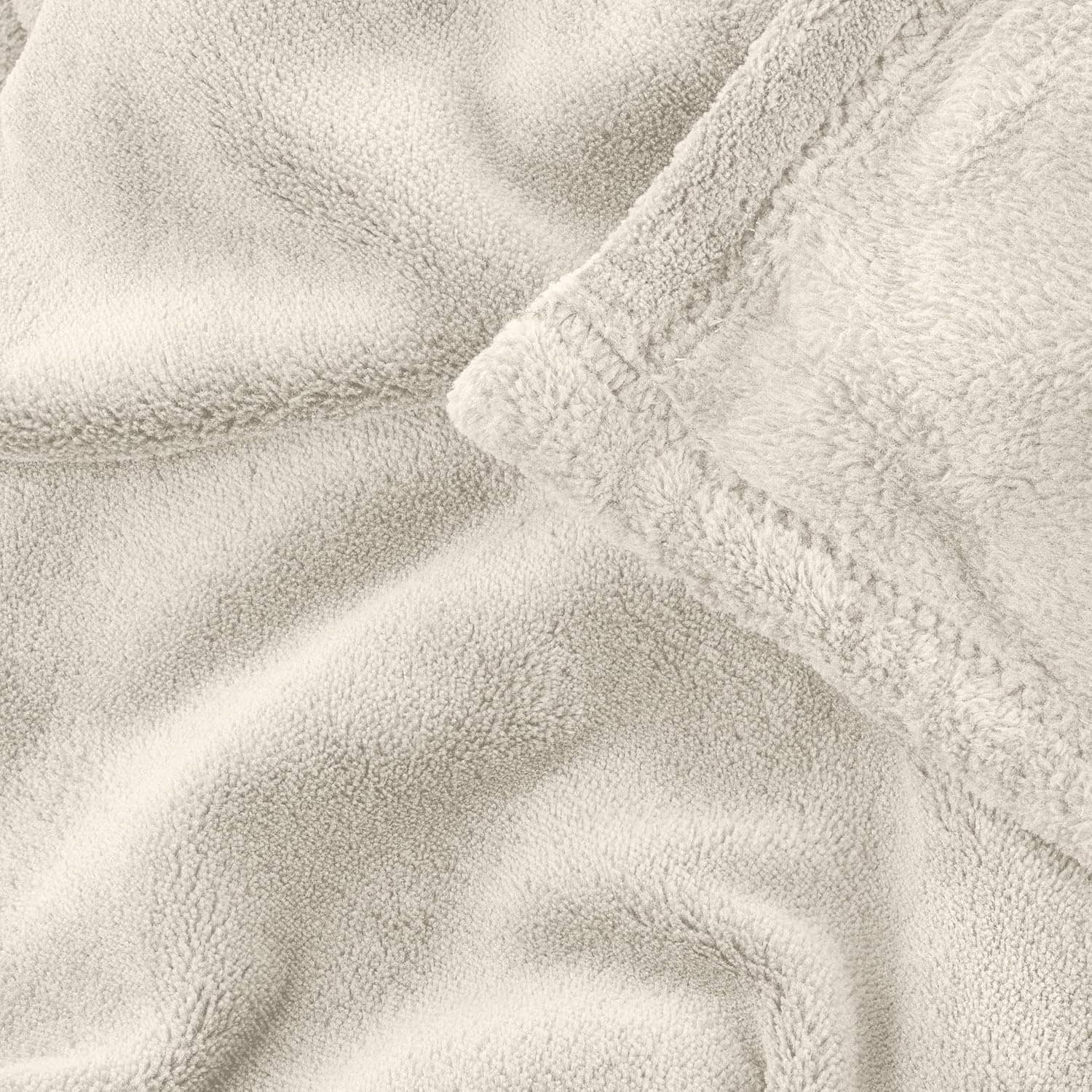 hanSe® Zachte Grote Fleece Plaid 280 grams - 150x200 cm - Creme