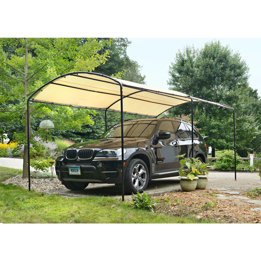 ShelterLogic® Carport Monarch - UV-bestendig - 490x270x240 cm - Beige