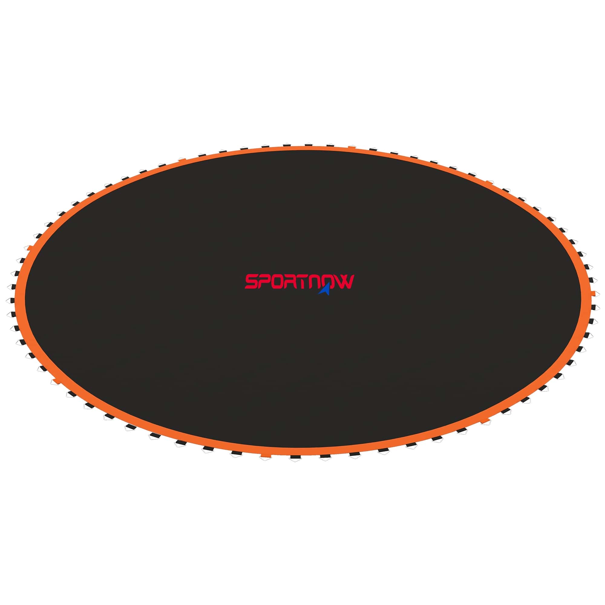 4goodz Trampolinemat Rond voor 366 cm trampolines - Zwart/ Oranje
