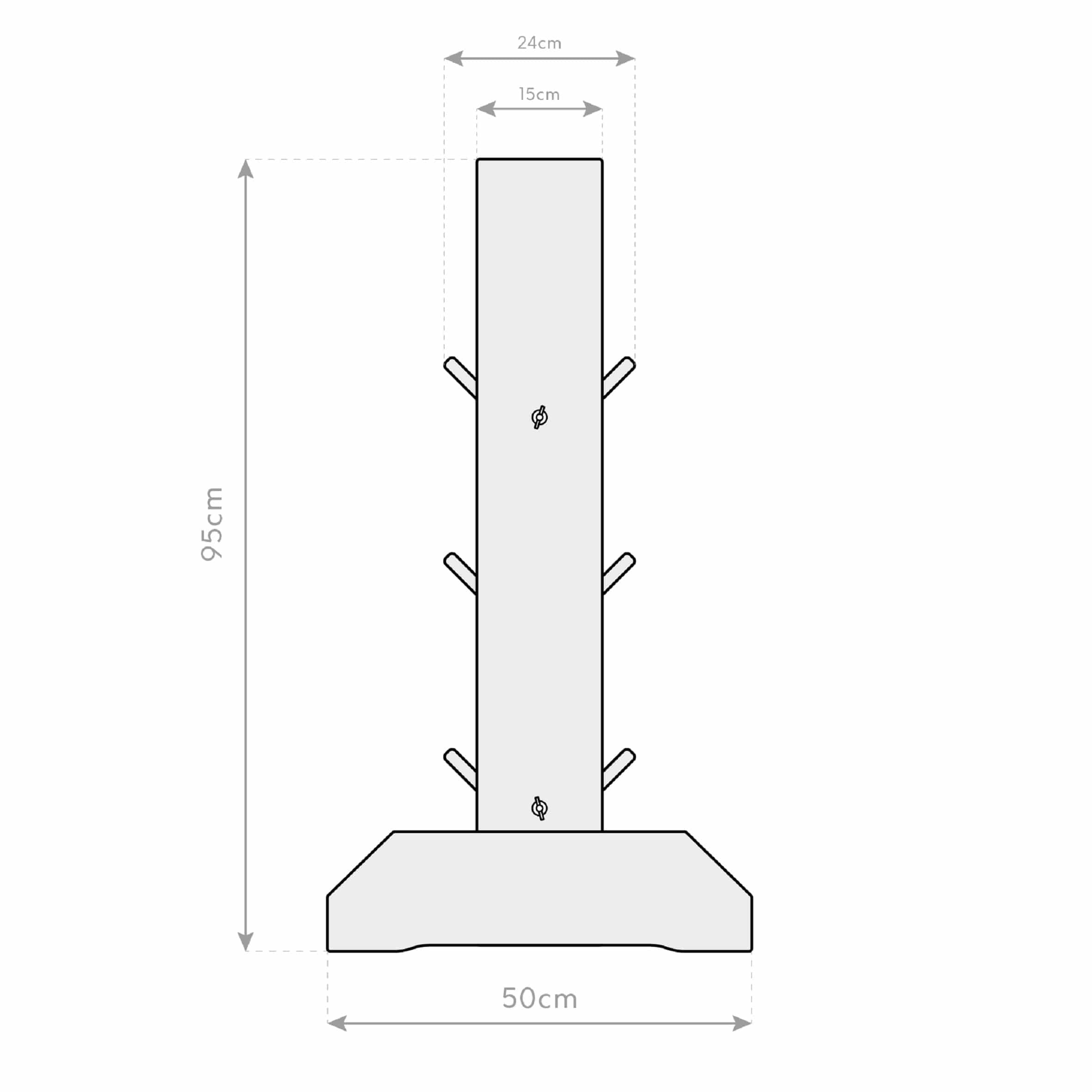 Westman Kruidenrek Plantenbak met traliewerk Viktoria L 50x80x95cm