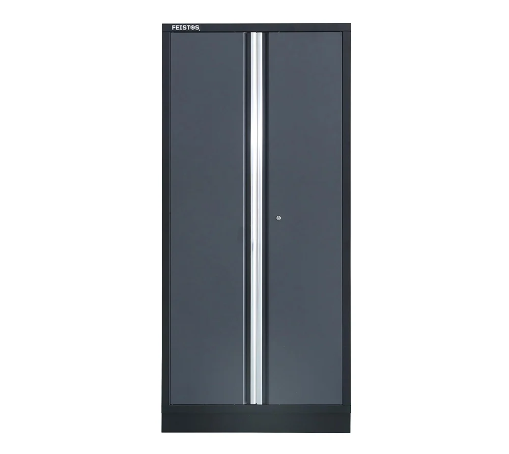 Feistos Werkplaats Gereedschapskast Dubbele deur hoge kast Apollo Solo 2 Grijs/Zwart