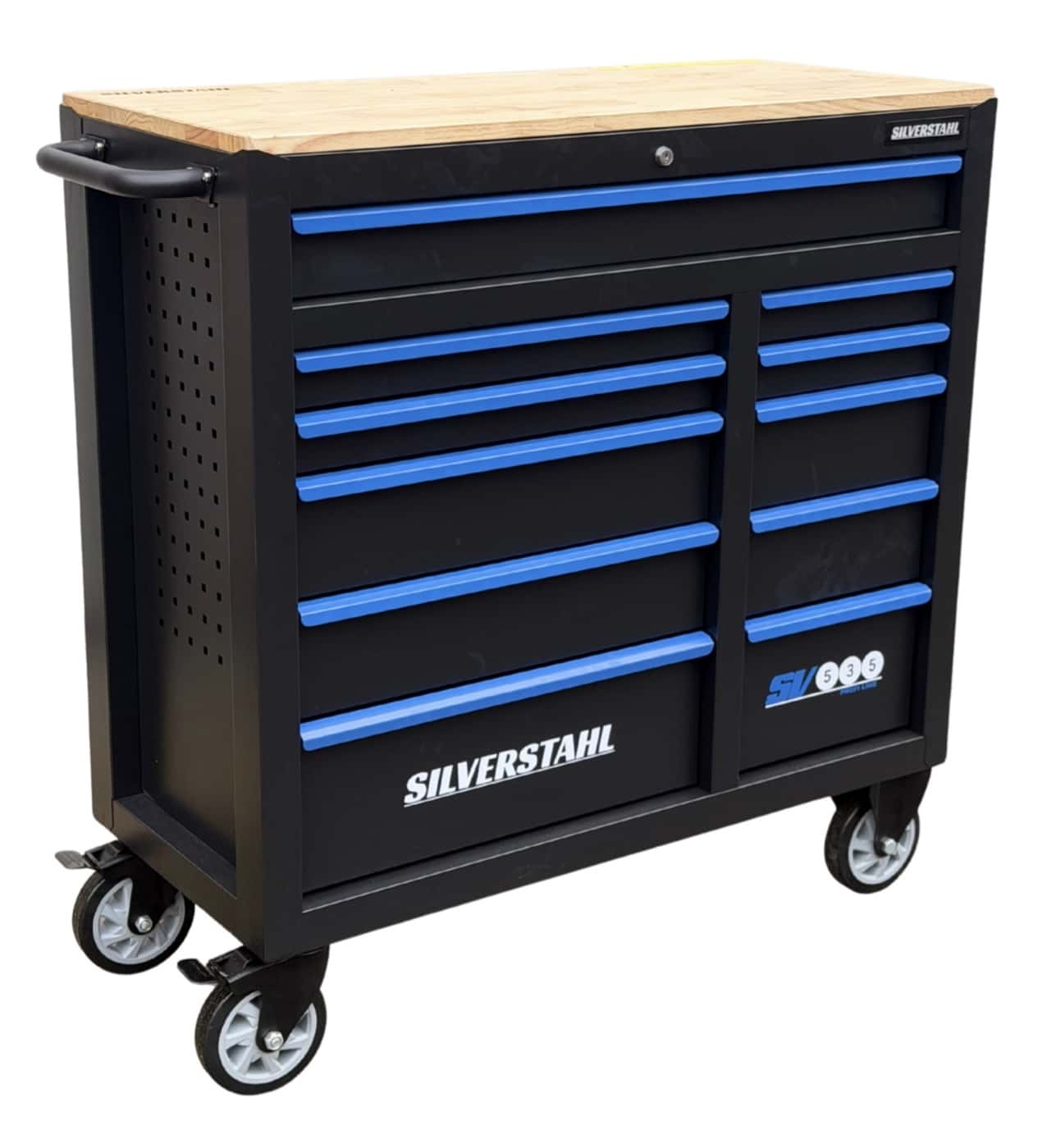 Silverstahl SV535 PRO 281-delige Stevige Gereedschapswagen met 11 Laden – Afsluitbaar