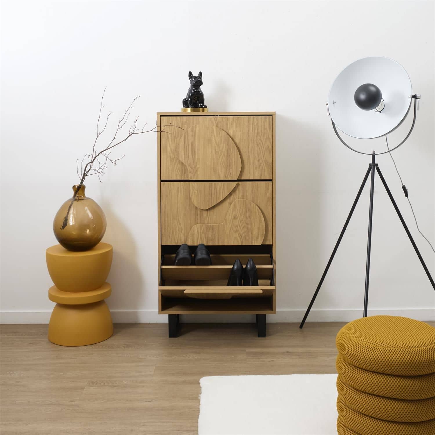 4goodz Schoenenkast Calypso 40x60x115 cm 12-18 paar - bruin