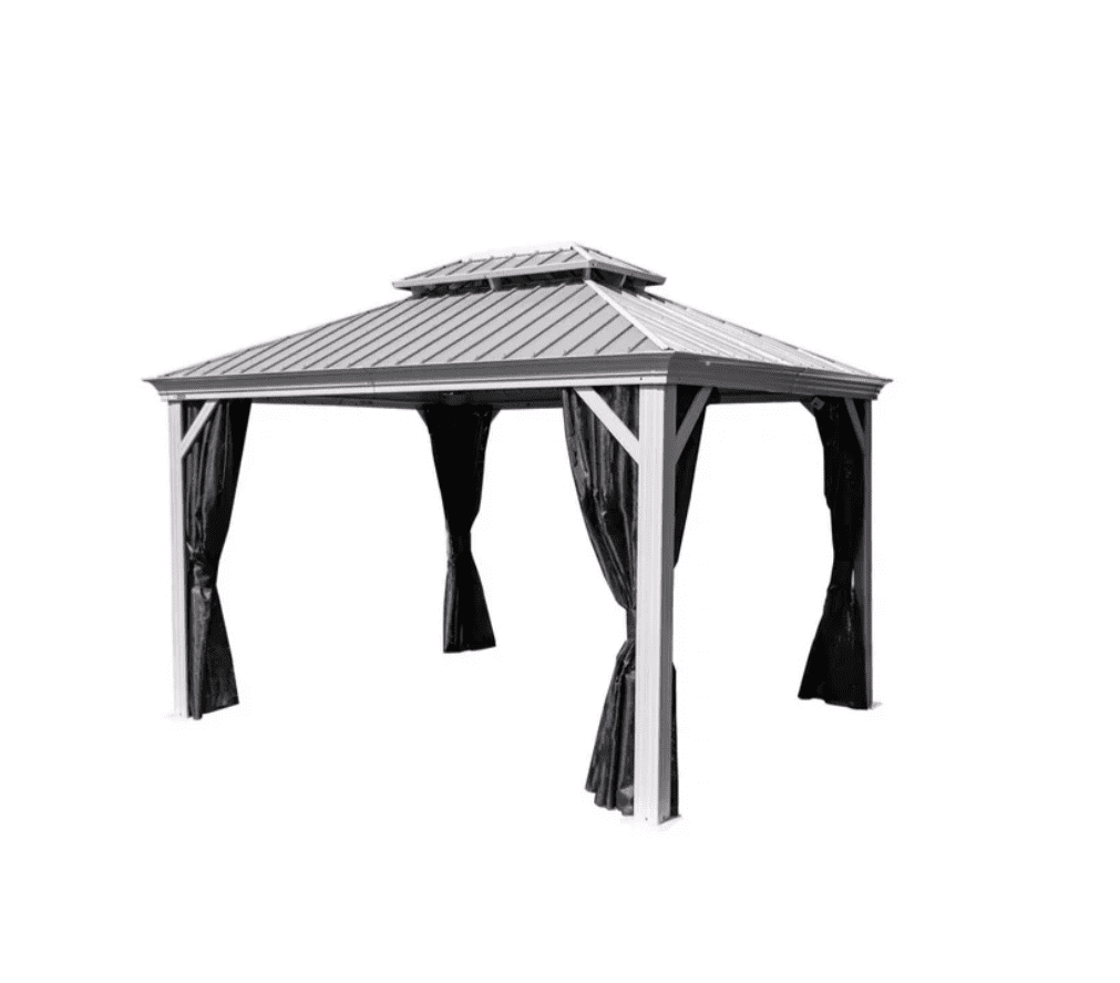 Sojag Paviljoen Pergola Messina 298x363 cm - Champagnekleurig