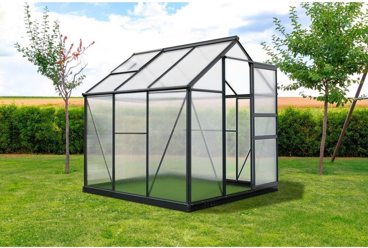 Westmann Aluminium kas Flora 66 | Antraciet | 192x192x202cm