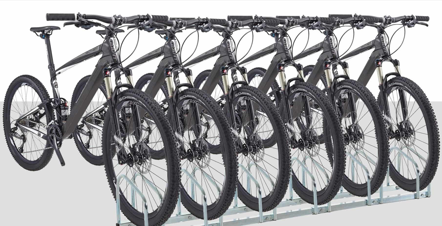 Fietsenrek voor 6 Fietsen Staal - Wand of Vloermontage 33x179x27 cm Fietsenrek voor 6 Fietsen Staal - Wand of Vloermontage 33x179x27 cm