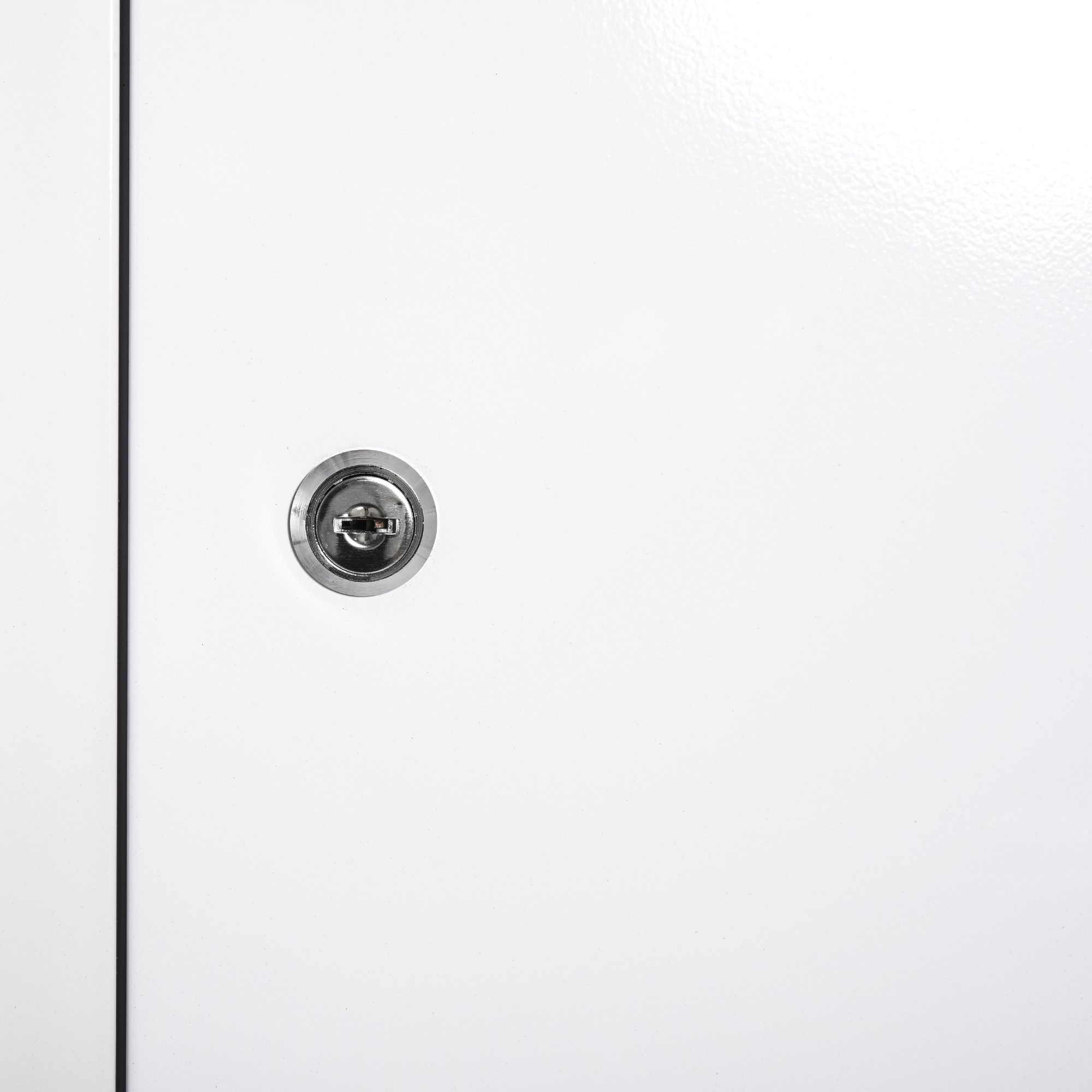 4goodz Medicijnkastje EHBO-kastje met slot RVS 18x40x60 cm - Wit