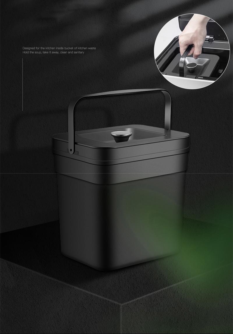 4cookz® Smart Waste Grey Afvalscheidingsprullenbak met sensor 72 liter