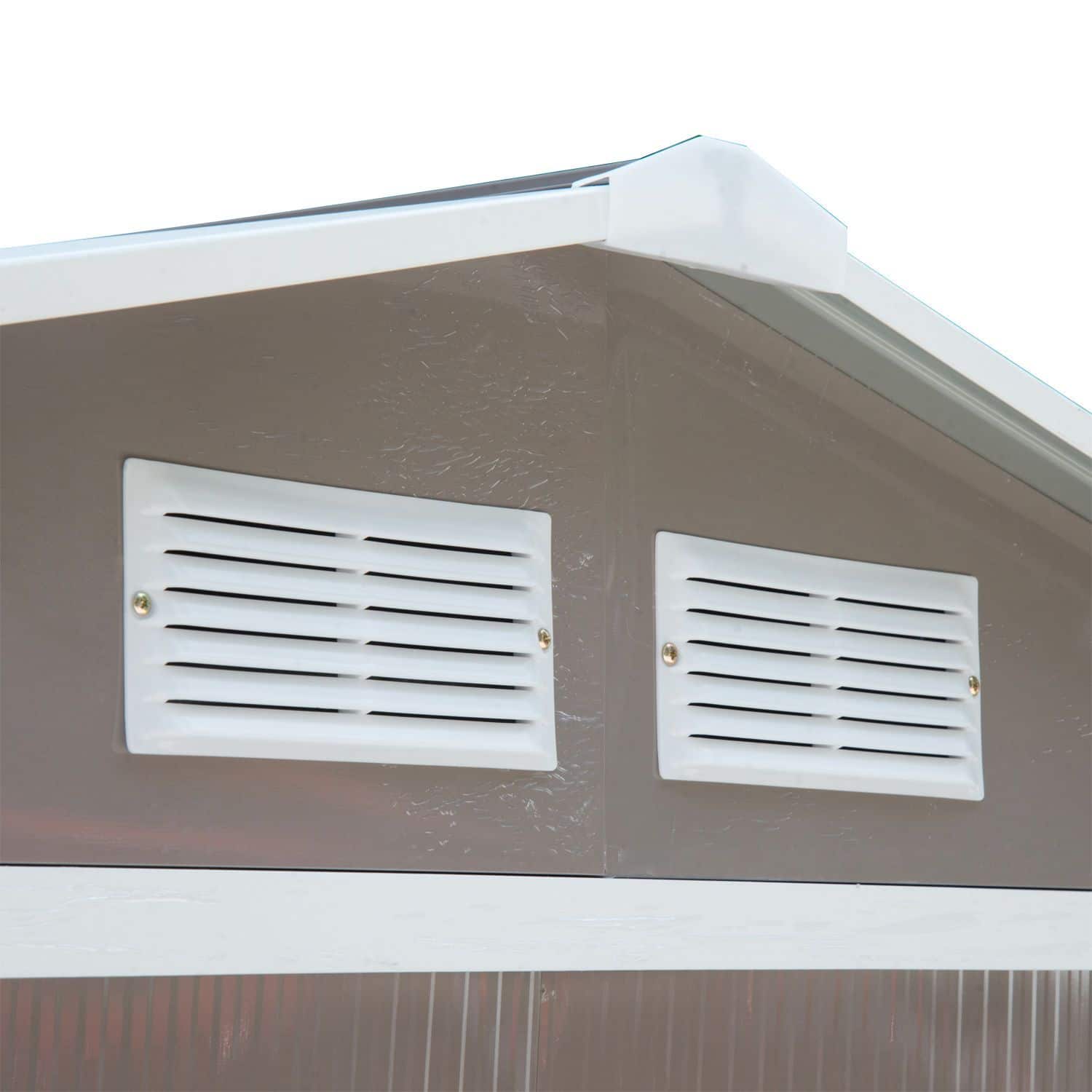 4goodz Gereedschapsschuur Metaal 127x213x185 cm - Grijs