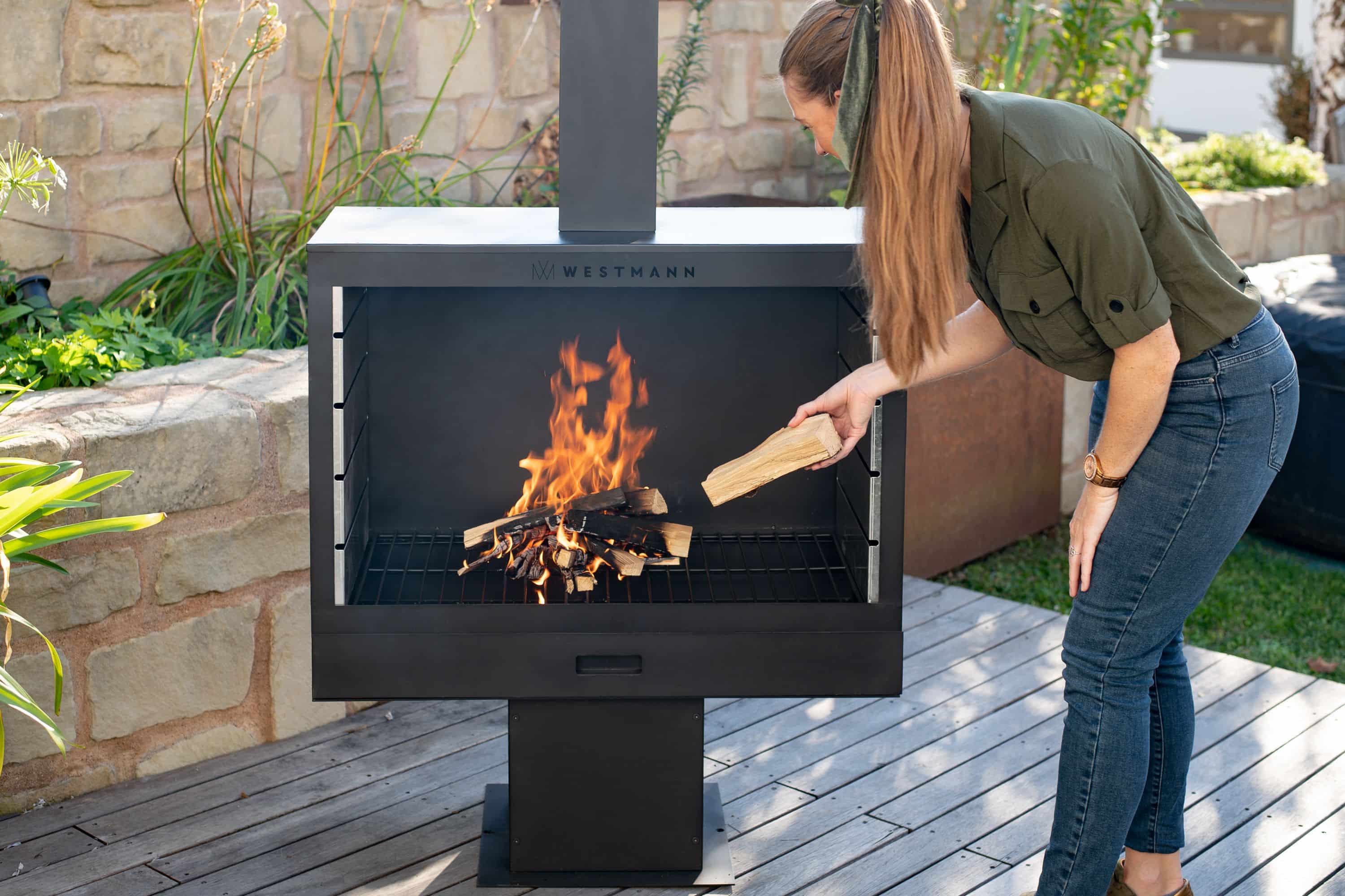 Westmann Barbecue en Open Haard Staal vuurkorf 50x90x160 cm WMLG868-B