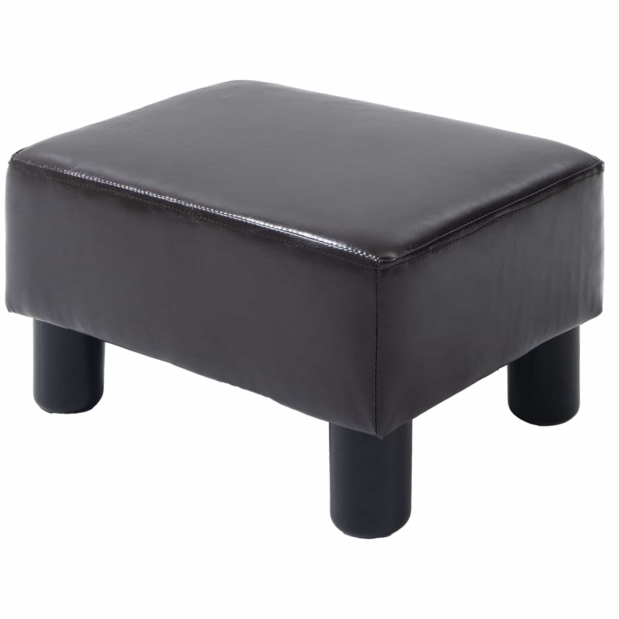 4goodz Hocker met Kunstleer Design - Koffie - 833-666V71