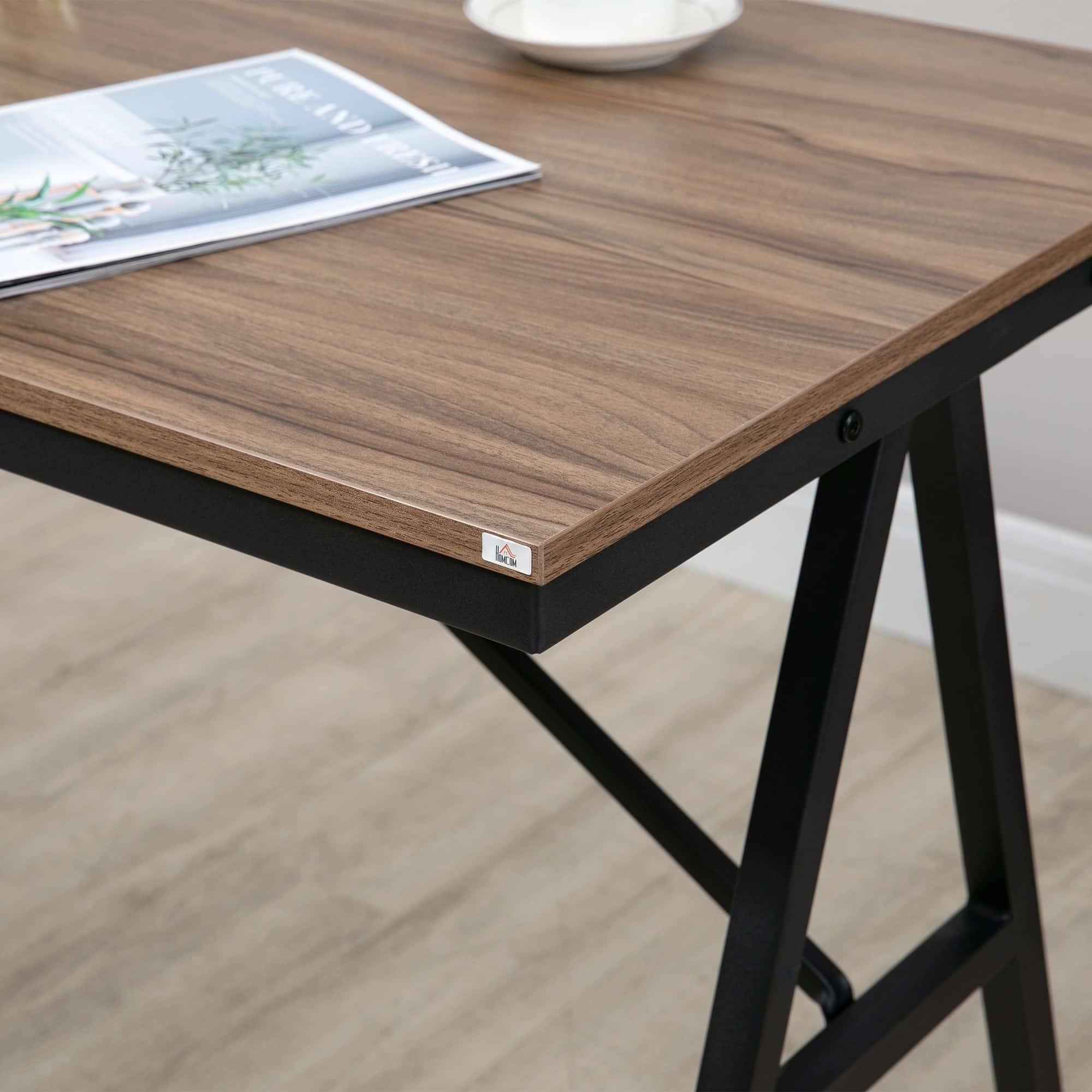 5-delige Bartafel met 4 Stoelen - Comfortabele Dikke Linnenlook Stoelbekleding - Grijs