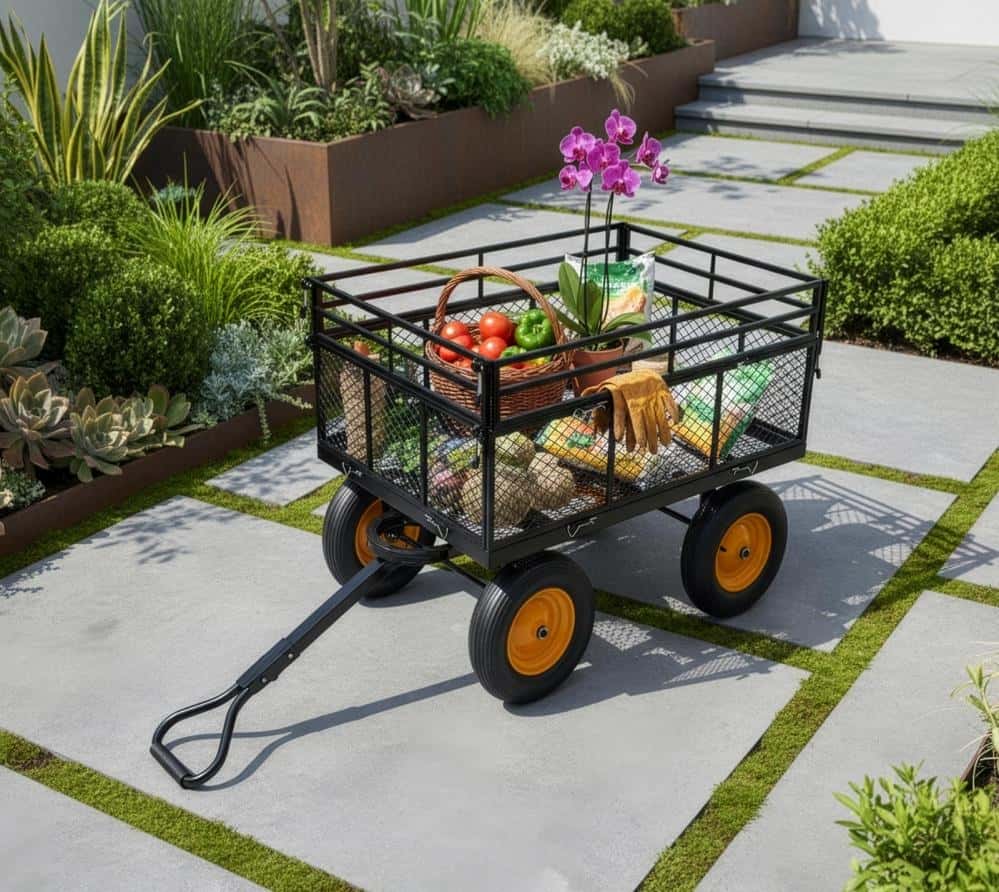 Westmann Transio - Metalen transportwagen met luchtbanden