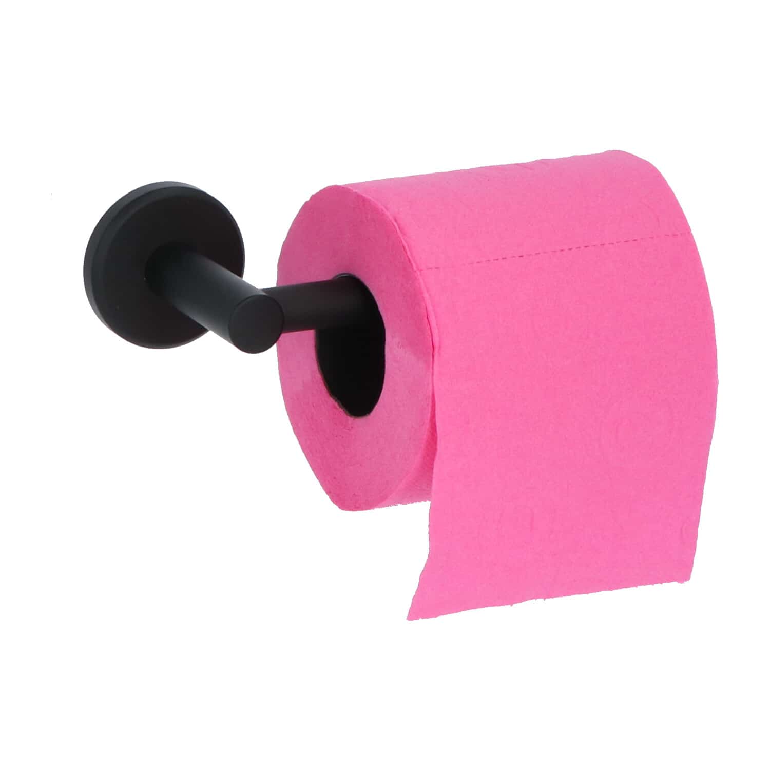 4bathroomz® Oslo toiletrolhouder zonder klep - WC rolhouder - Zwart