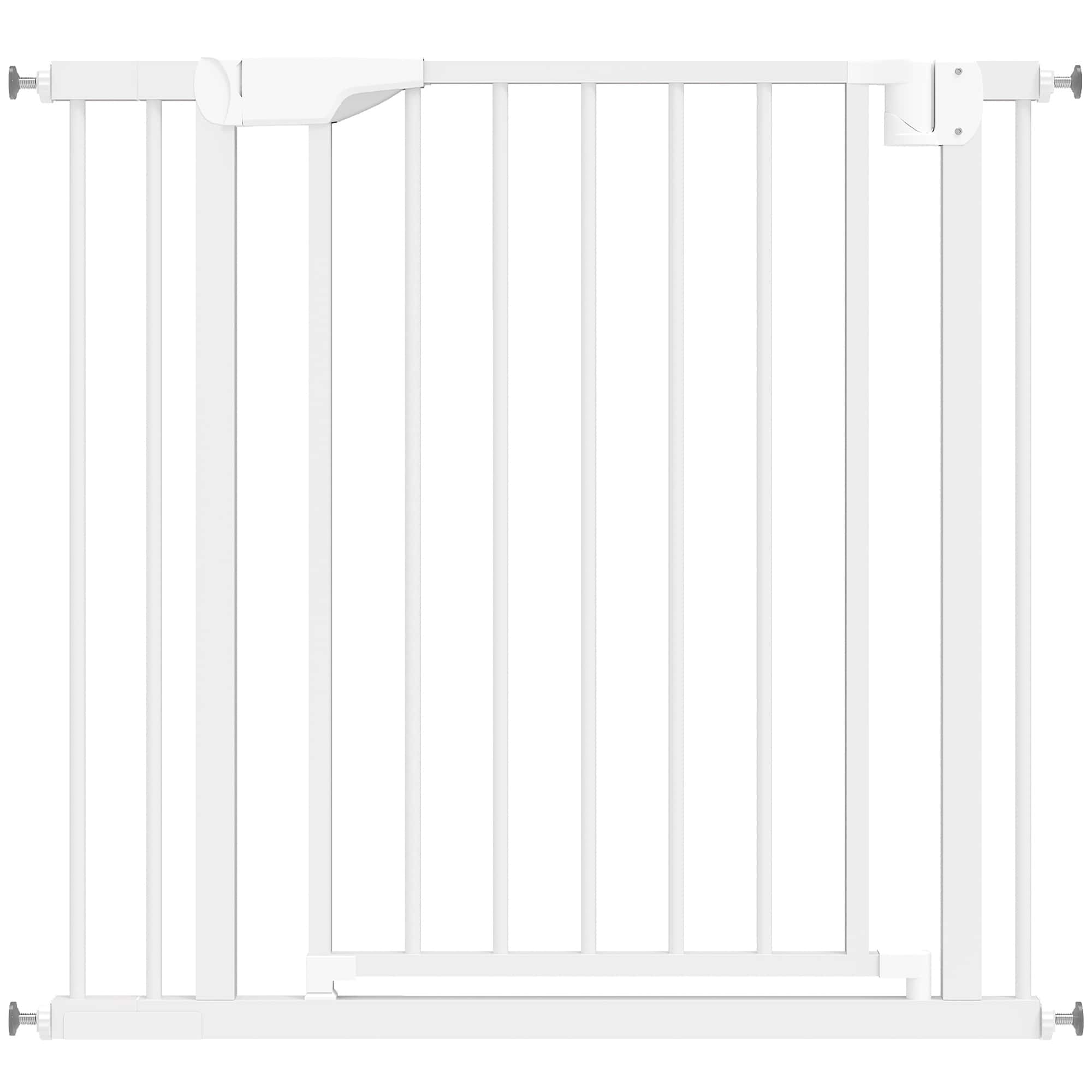 4goodz Hondenhekje Klemmontage 76–89 cm breed - zonder boren - Wit