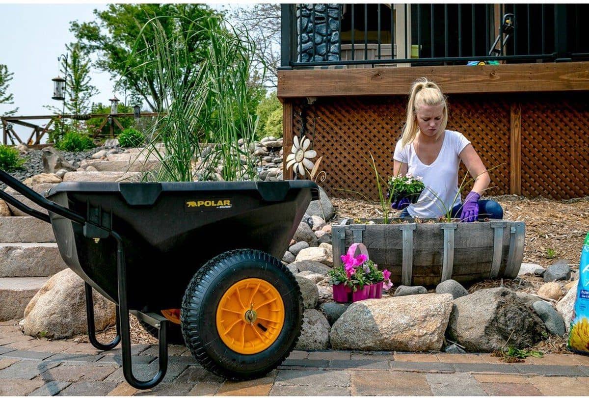 Polar Cub Cart Kruiwagen PO8449 - Sterke Polyethyleen Kruiwagen 191L