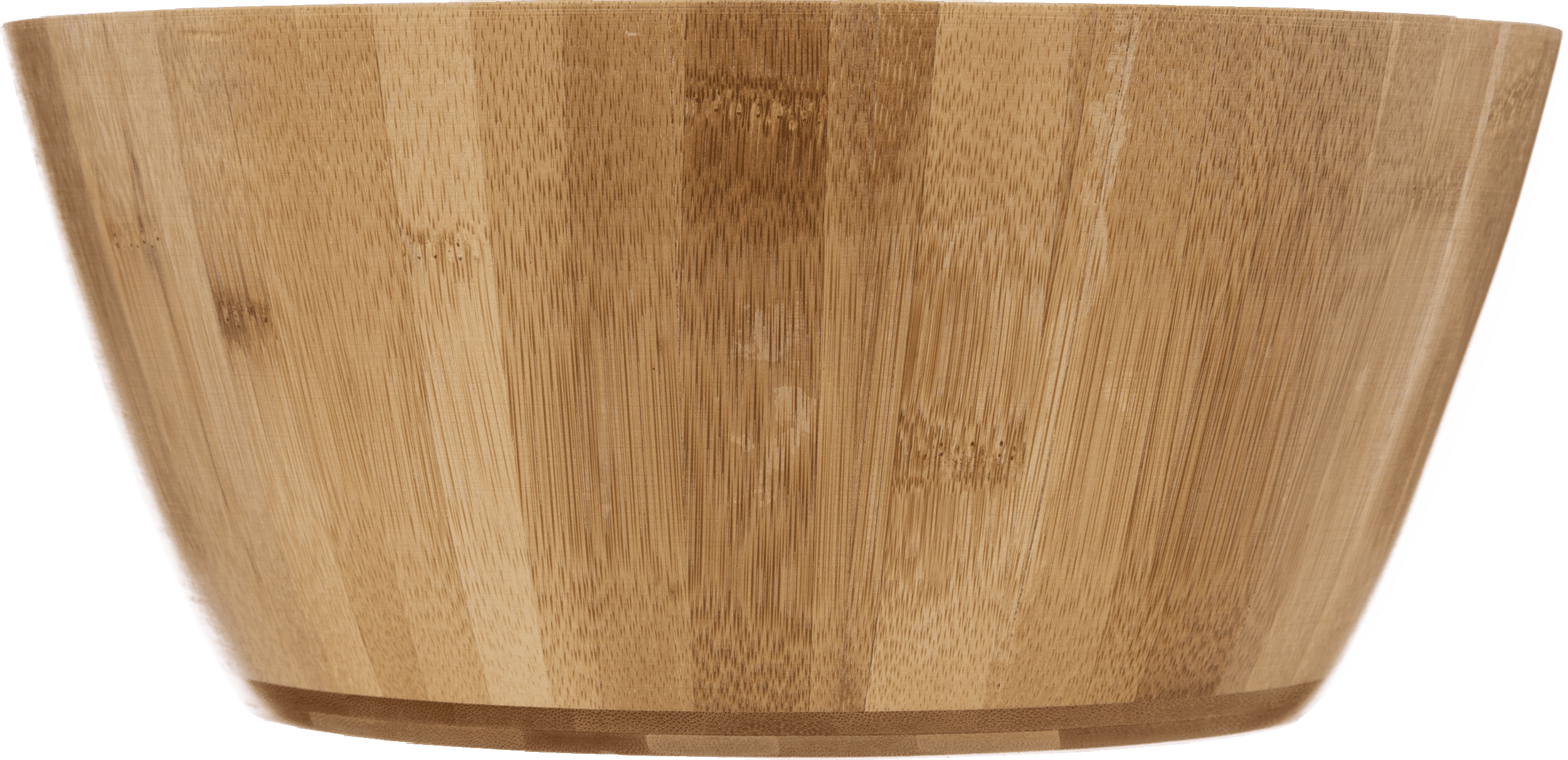 4goodz Ronde Fruitschaal/Slakom van Bamboe 28x28x13 cm - Bruin