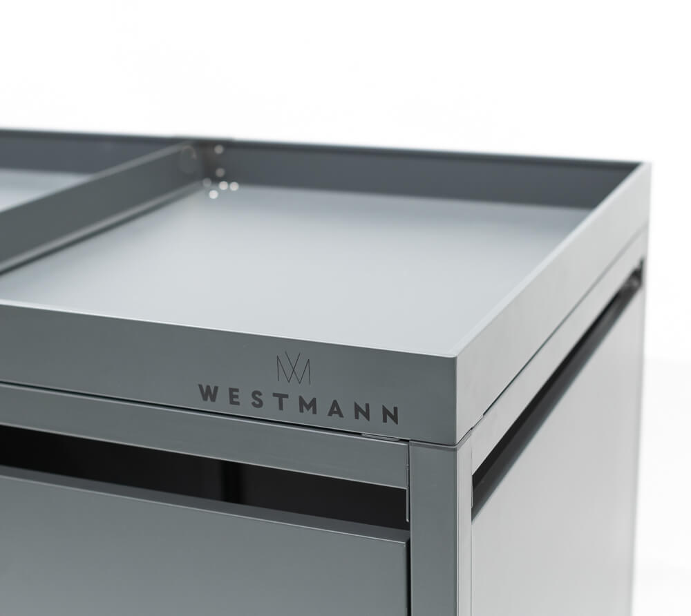 Westmann Containerombouw 2x240 ltr - Afneembare Plantenbak - Houtlook