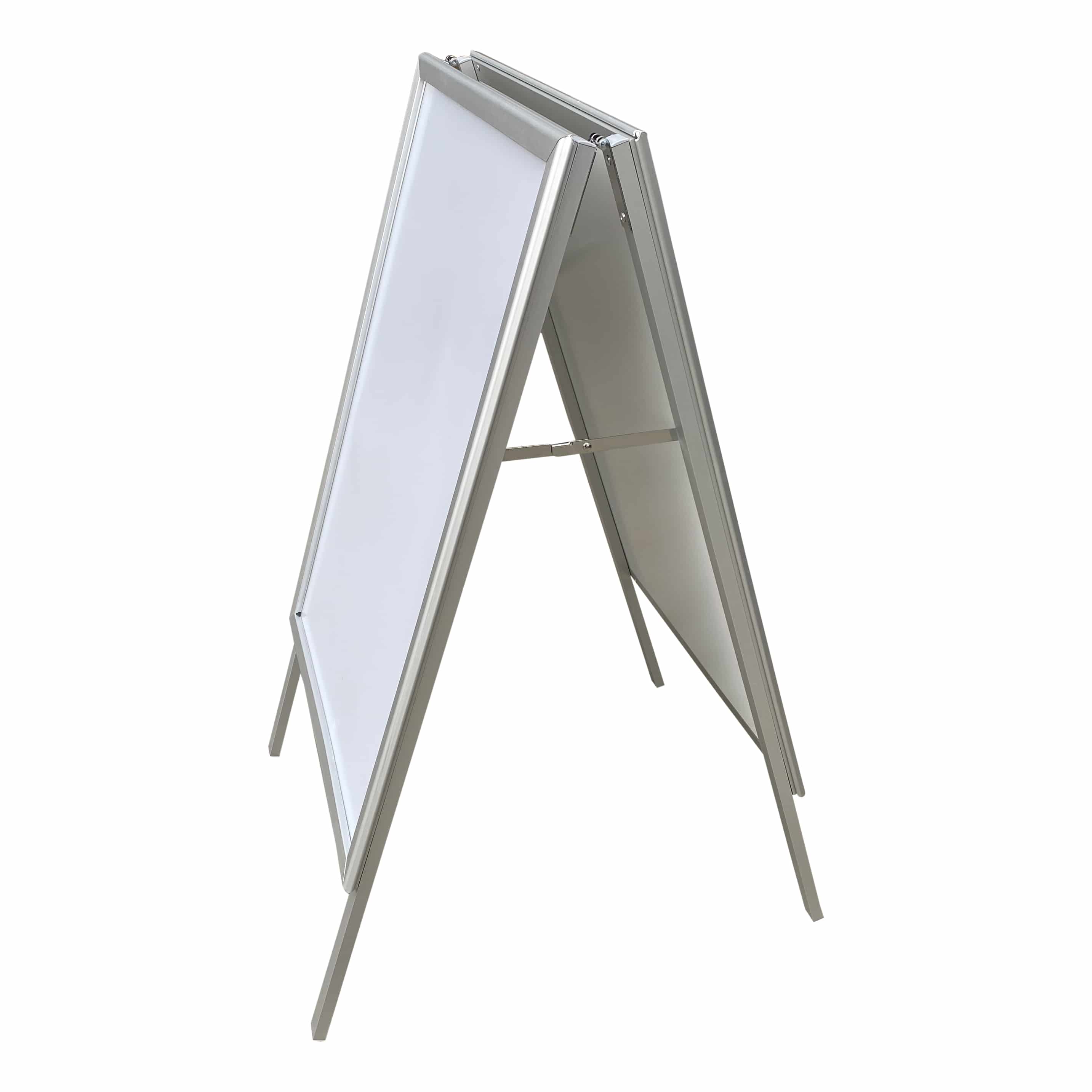4offiz® Chicago Silver aluminium stoepboard / reclamebord A1 - zilver