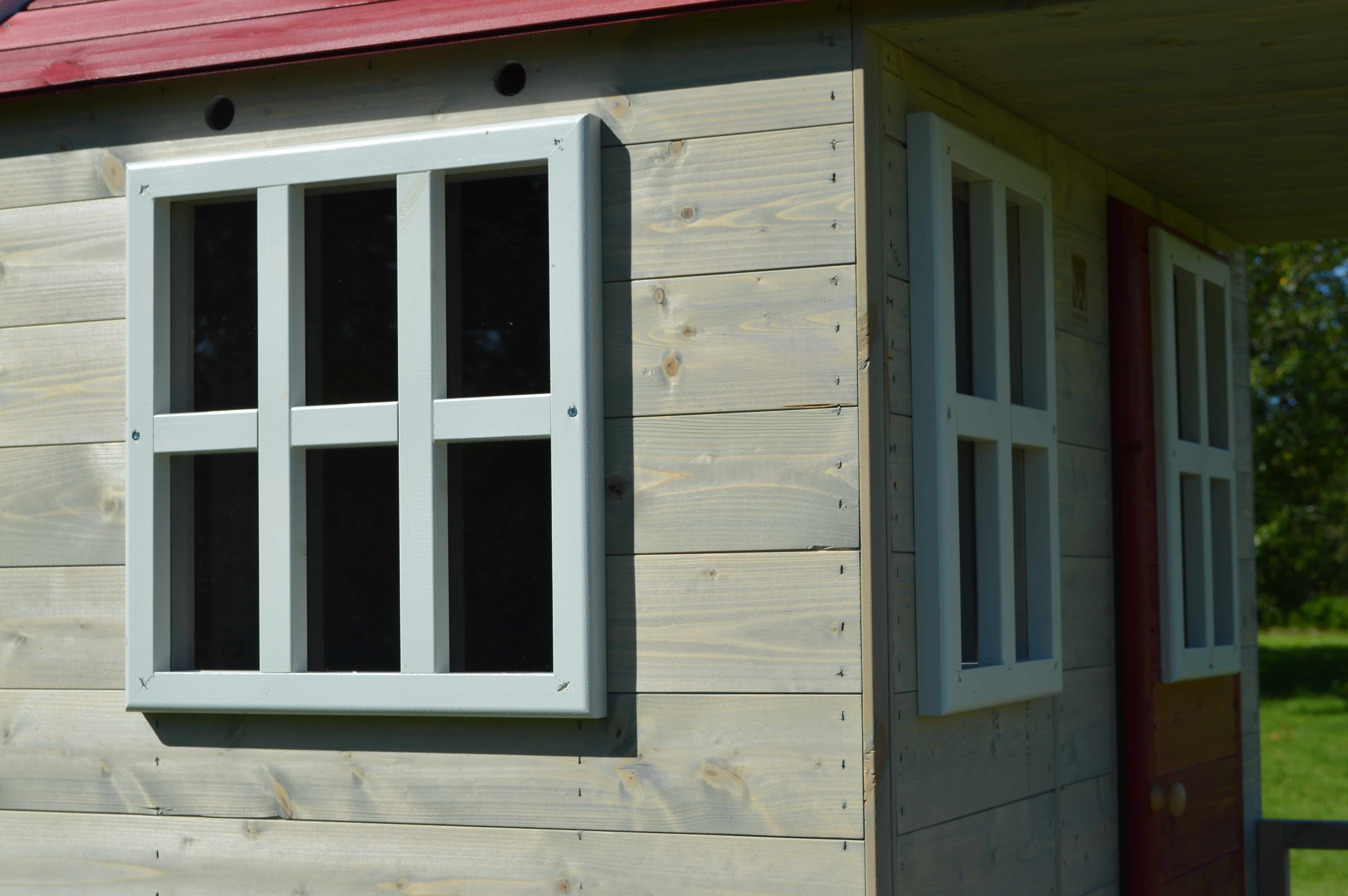 Wendi Toys WTM8 Houten Speelhuis met Glijbaan en Zandbak - 280x197x242 cm