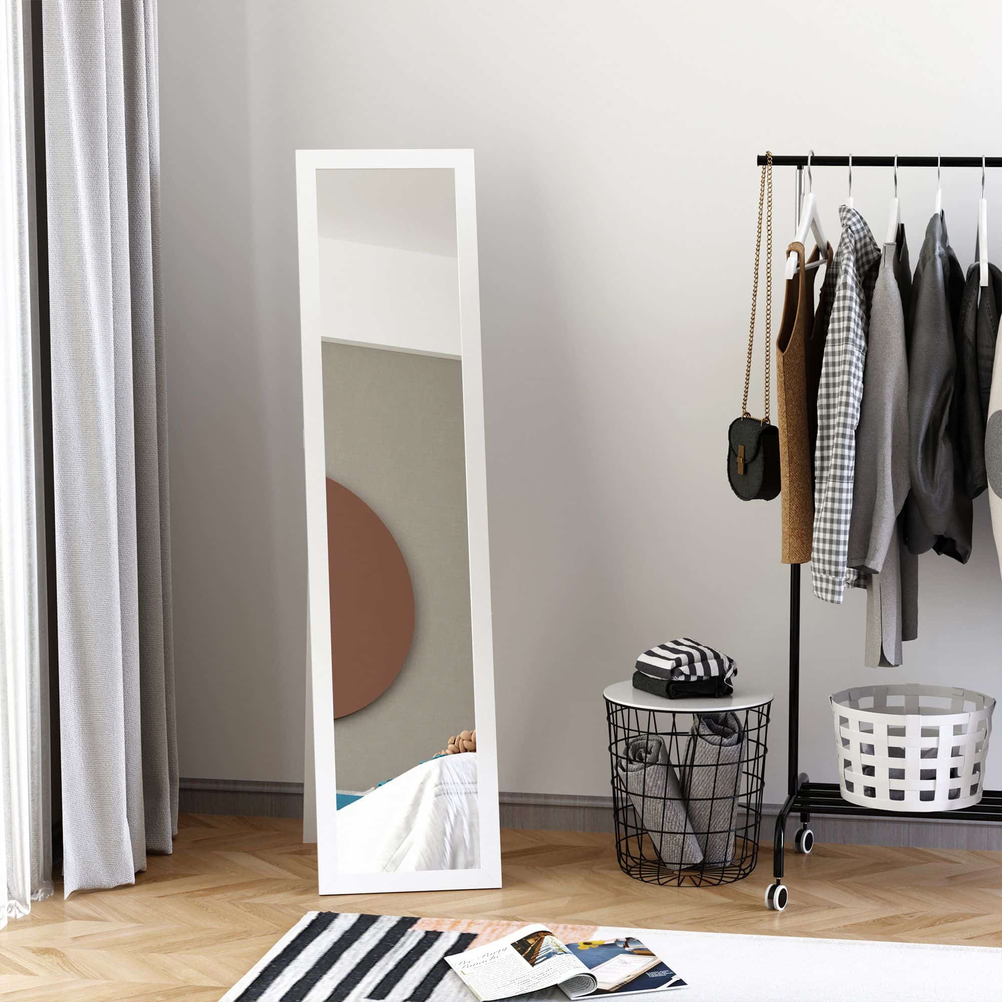 4goodz Passpiegel 154 cm - Vrijstaand of met Wandmontag te gebruiken