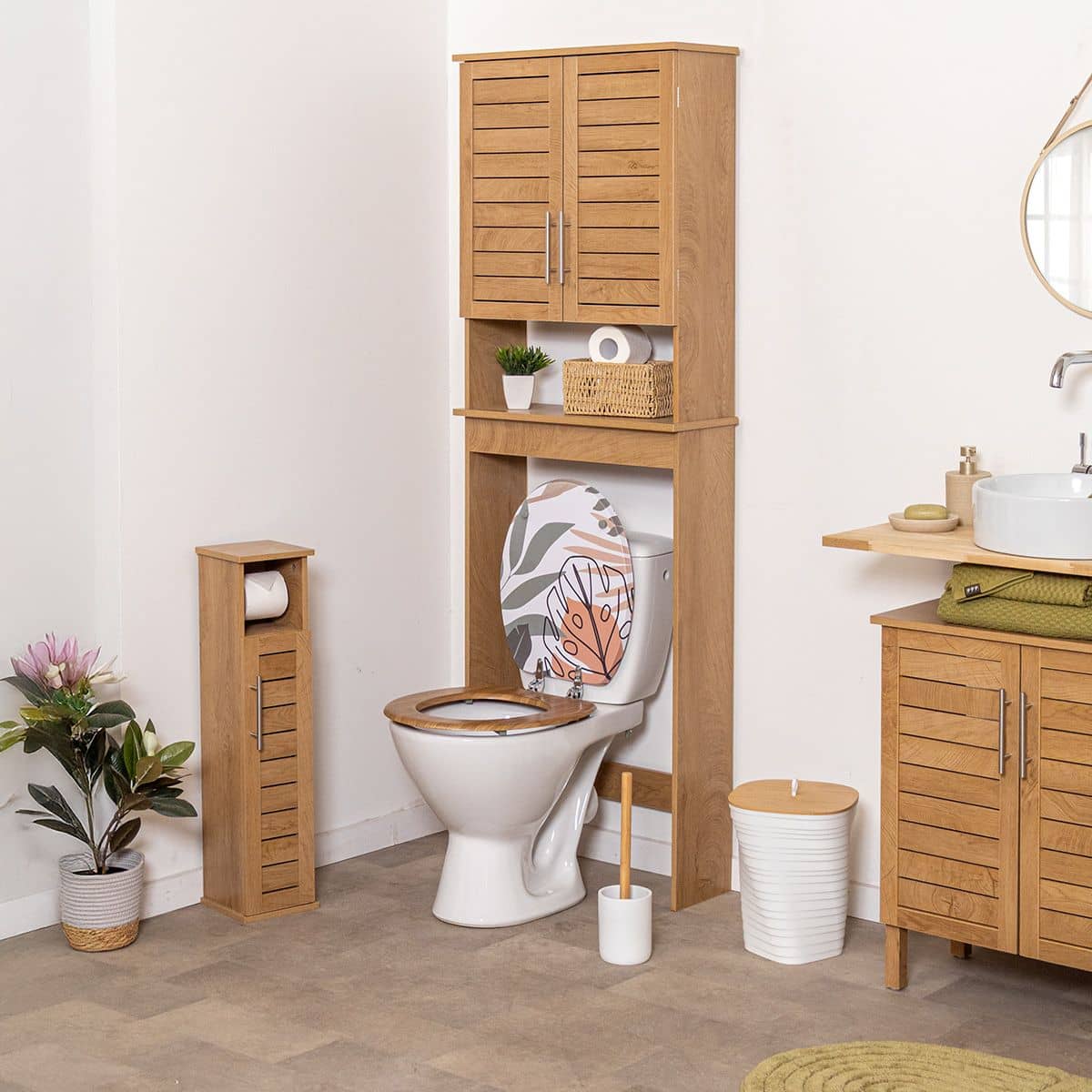 4bathroomz Bozen - Toiletrolhouder met Toiletroldispenser - 5 rollen 4bathroomz Bozen - Toiletrolhouder met Toiletroldispenser - 5 rollen