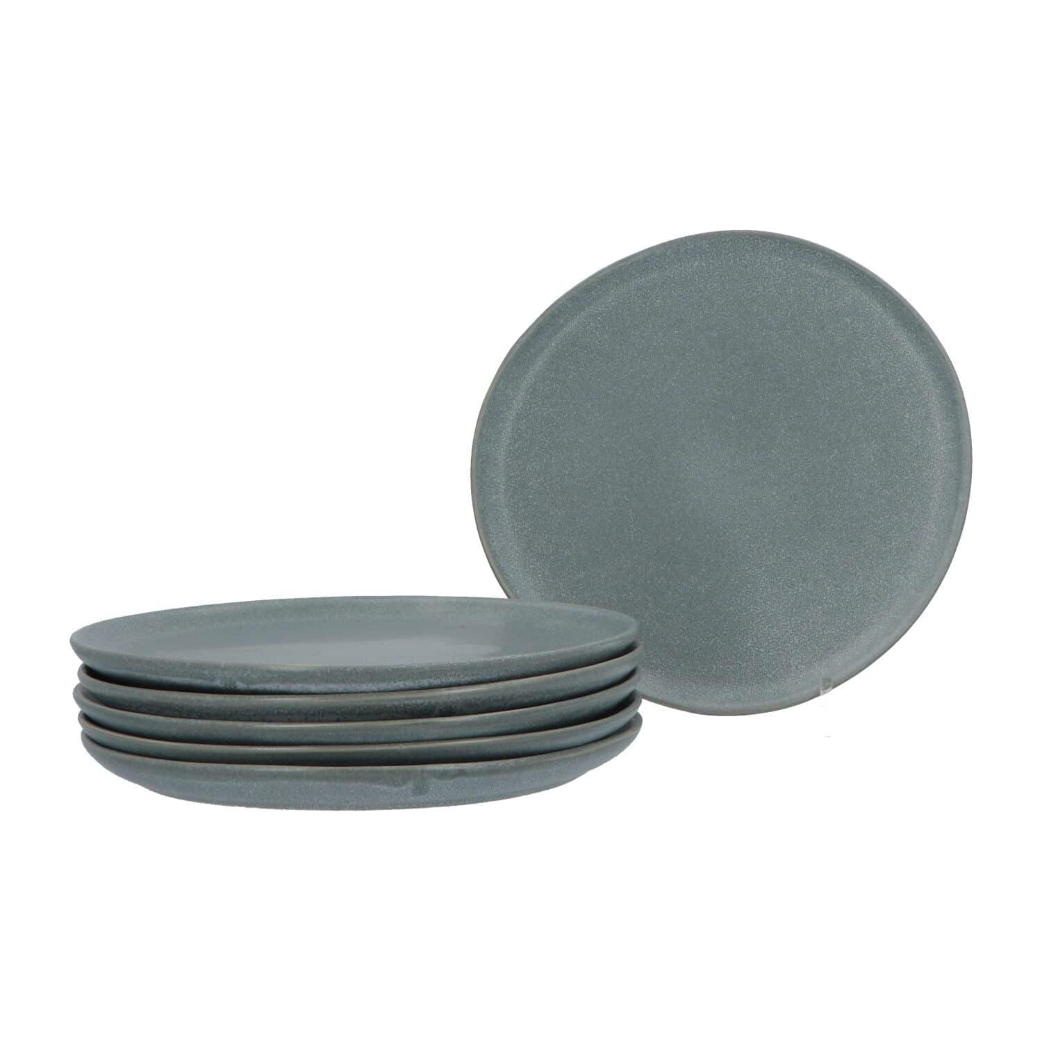 Aardewerk Servies Spring Grey 6 persoons 18-delig - Grijs