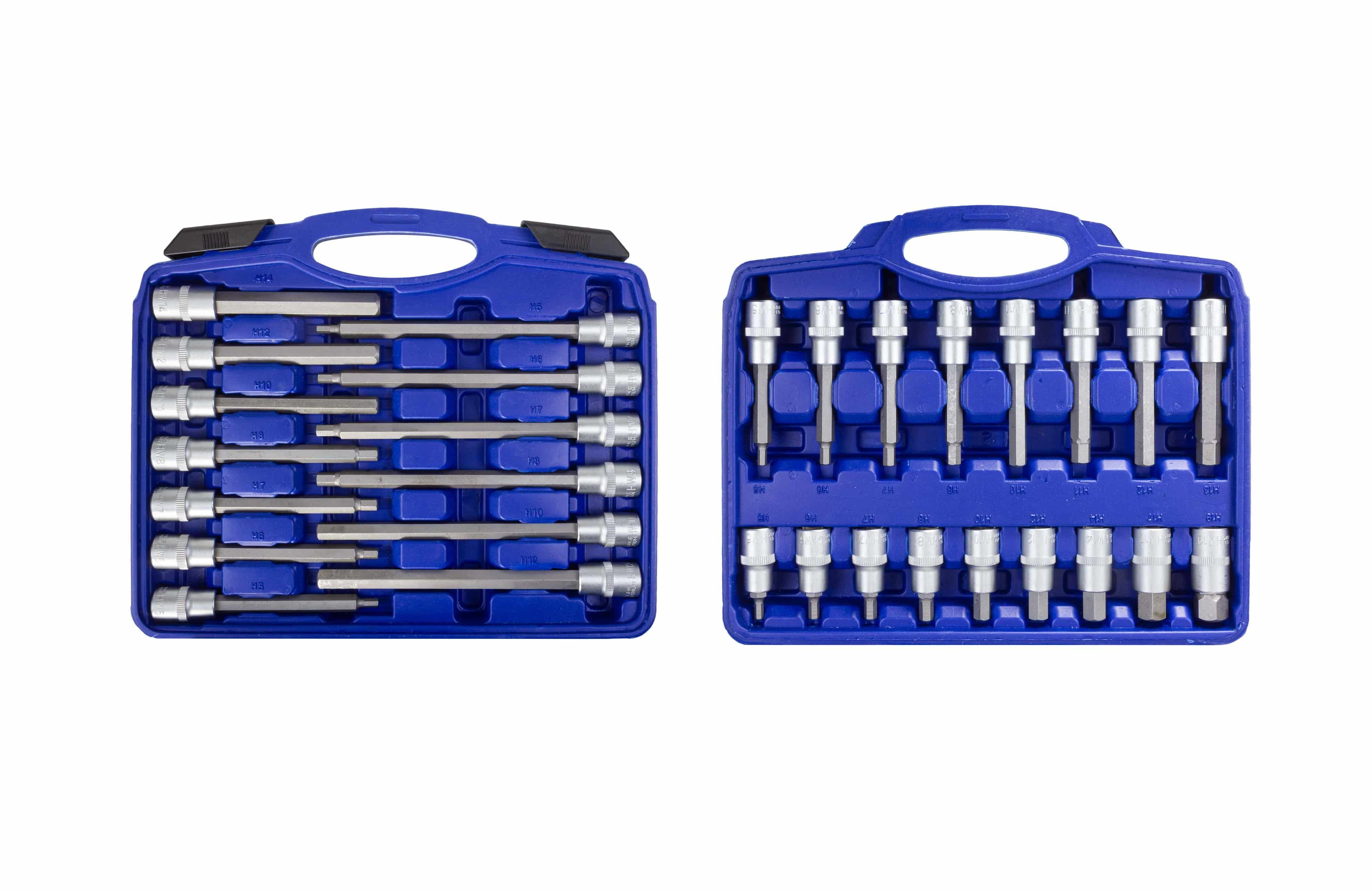 Hanse Werkzeuge® 30-delige set bitjes Inbus extra lang - in koffer