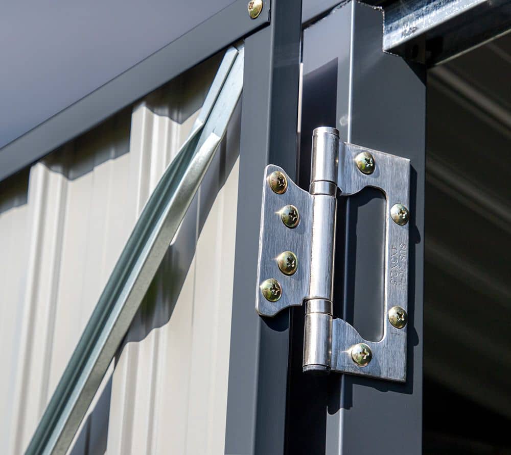 Spacemaker Gereedschapsschuur Metaal - 182x247x197 cm -Grijs Spacemaker Gereedschapsschuur Metaal - 182x247x197 cm -Grijs