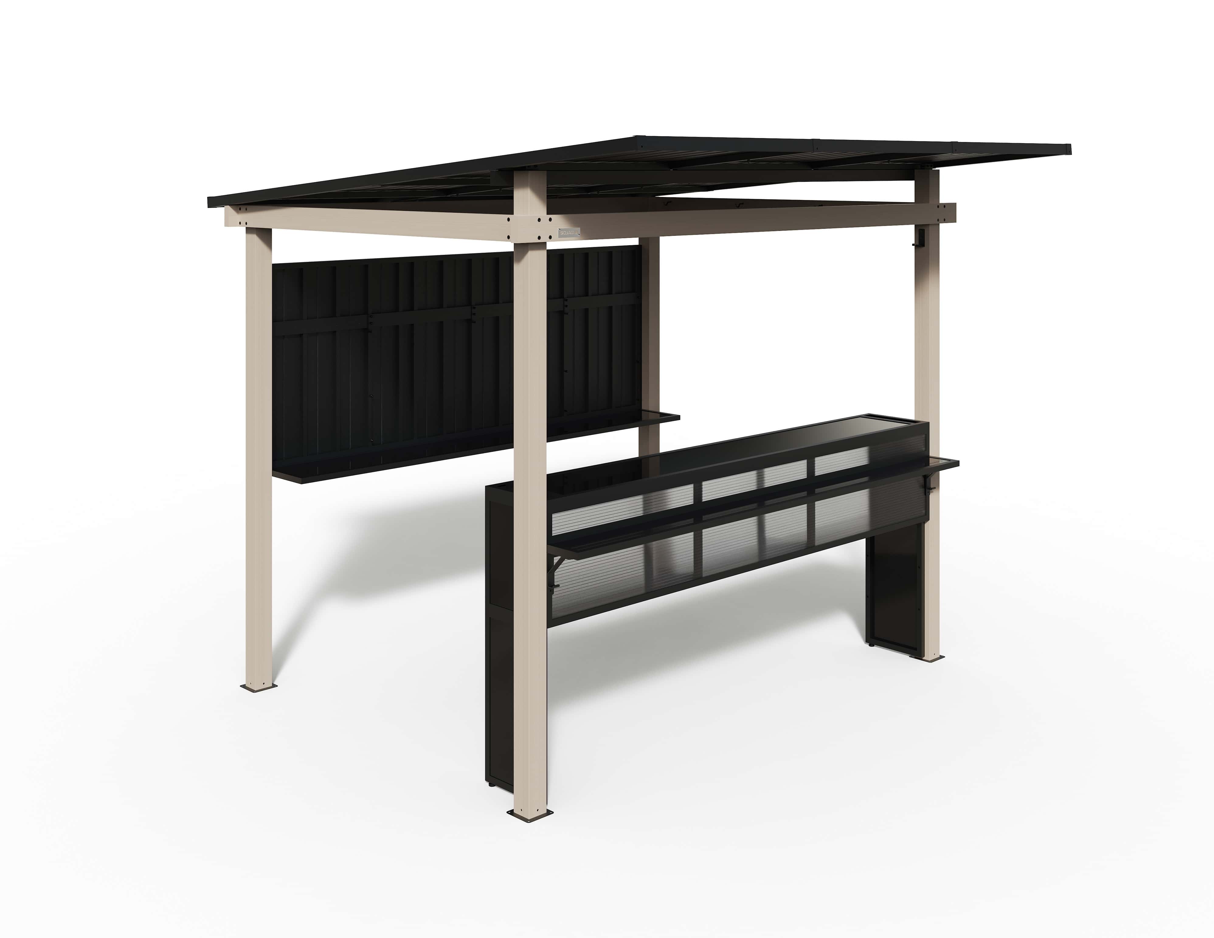 Sojag München Buitenbar - Metalen Tuinbar 260x260 cm