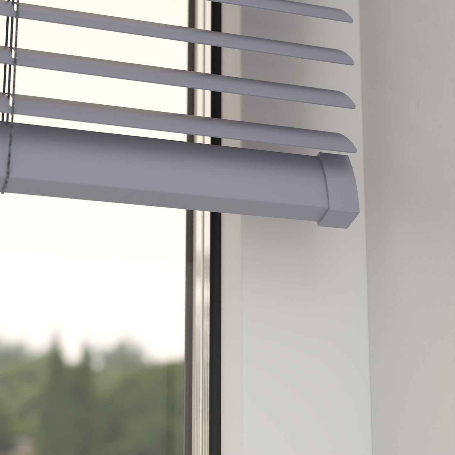 4goodz Vochtbestendige PVC Jaloezie EASY 25 mm 60x130 cm - Grijs
