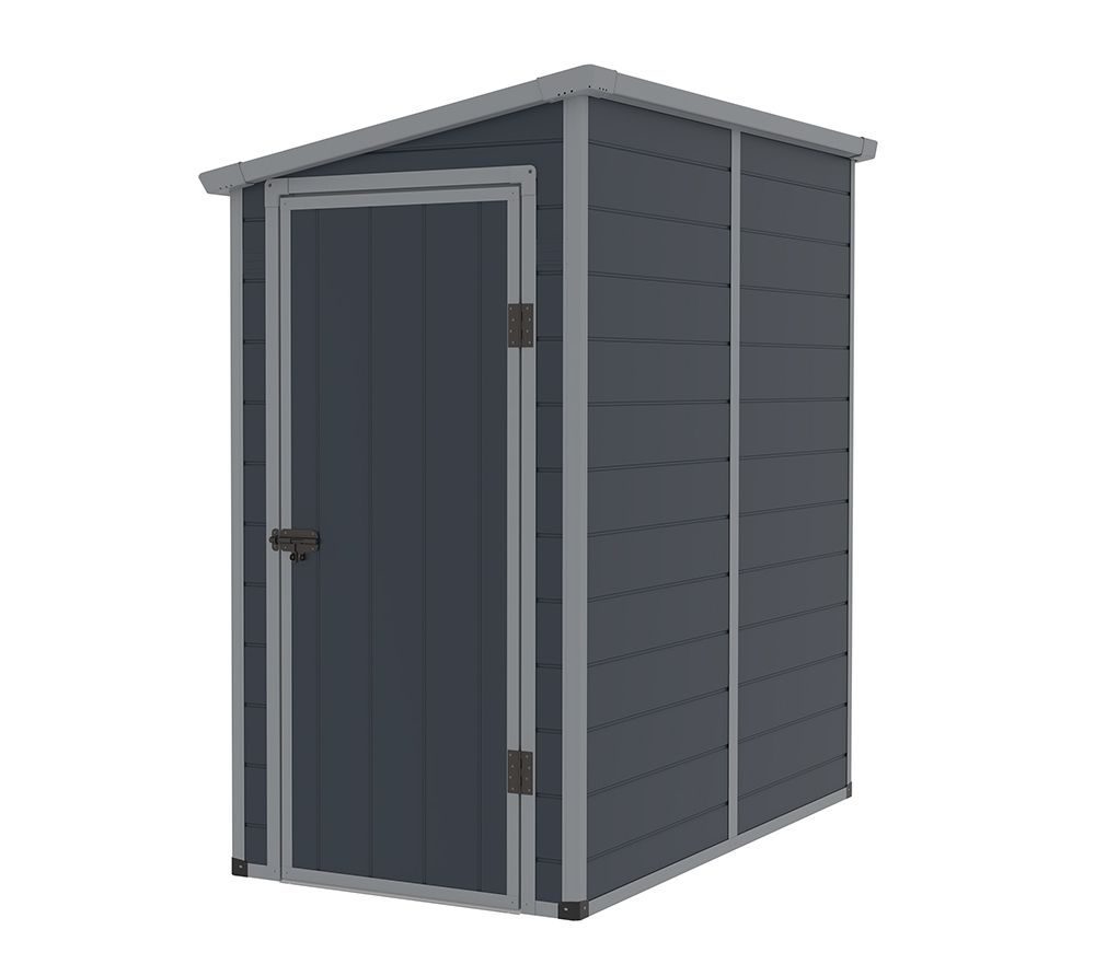 Westmann Kunststof Aanbouw Tuinschuur Hortus M -111x191x194cm - Grijs