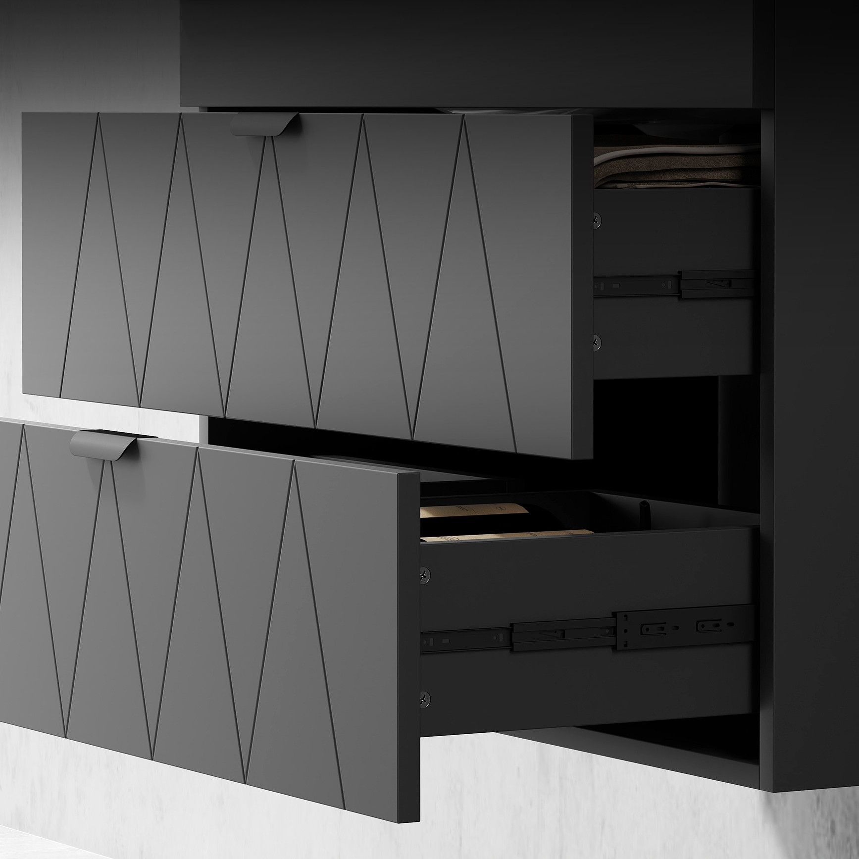 4goodz Hangende Wastafelonderkast met Wastafel Soft-Close - Zwart