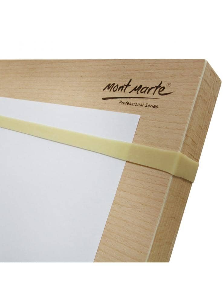 Mont Marte® schetsbord A2 met elastisch band - houten tekenbord