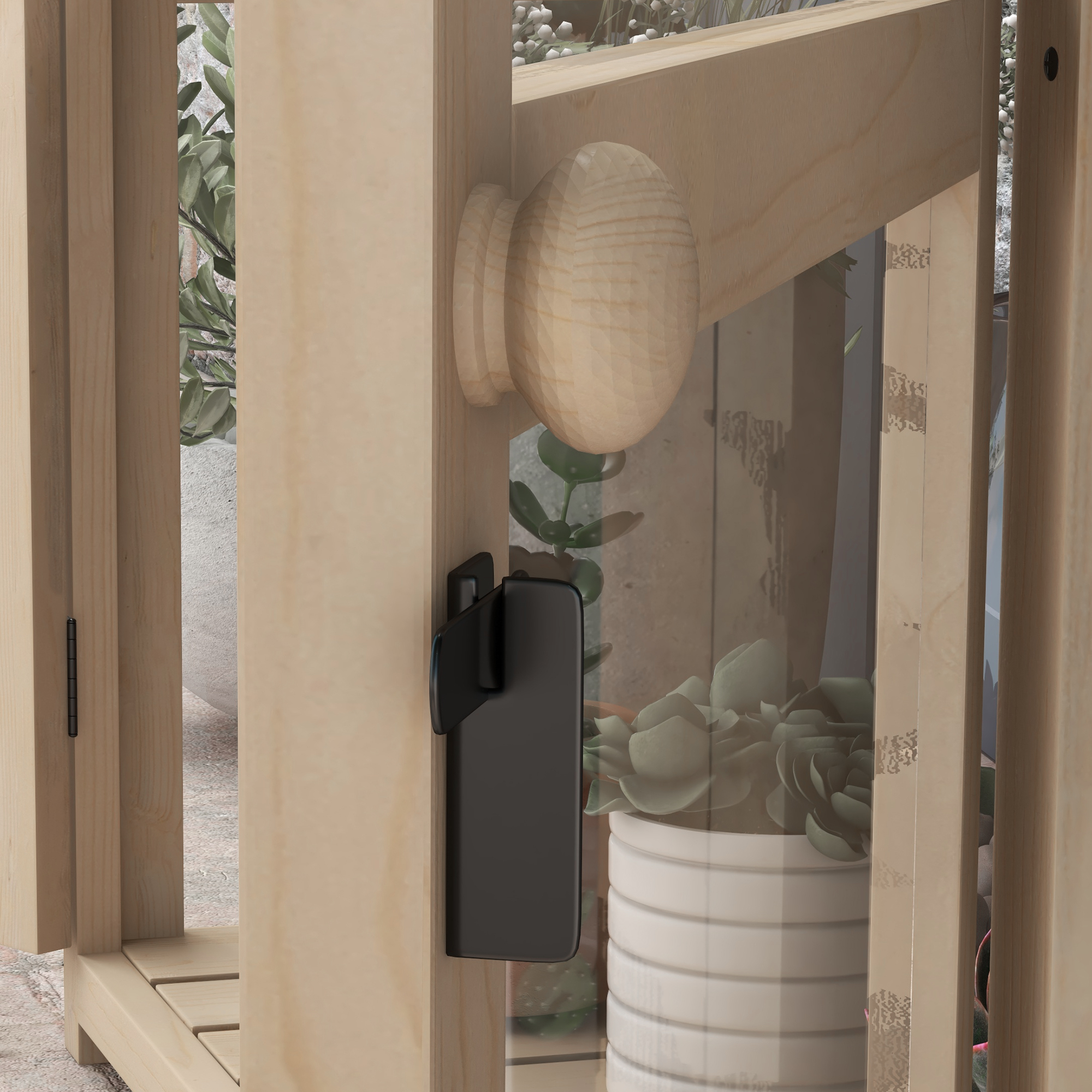 4goodz Verhoogde Plantenkas Weerbestendig met 2 Niveaus - Naaldhout