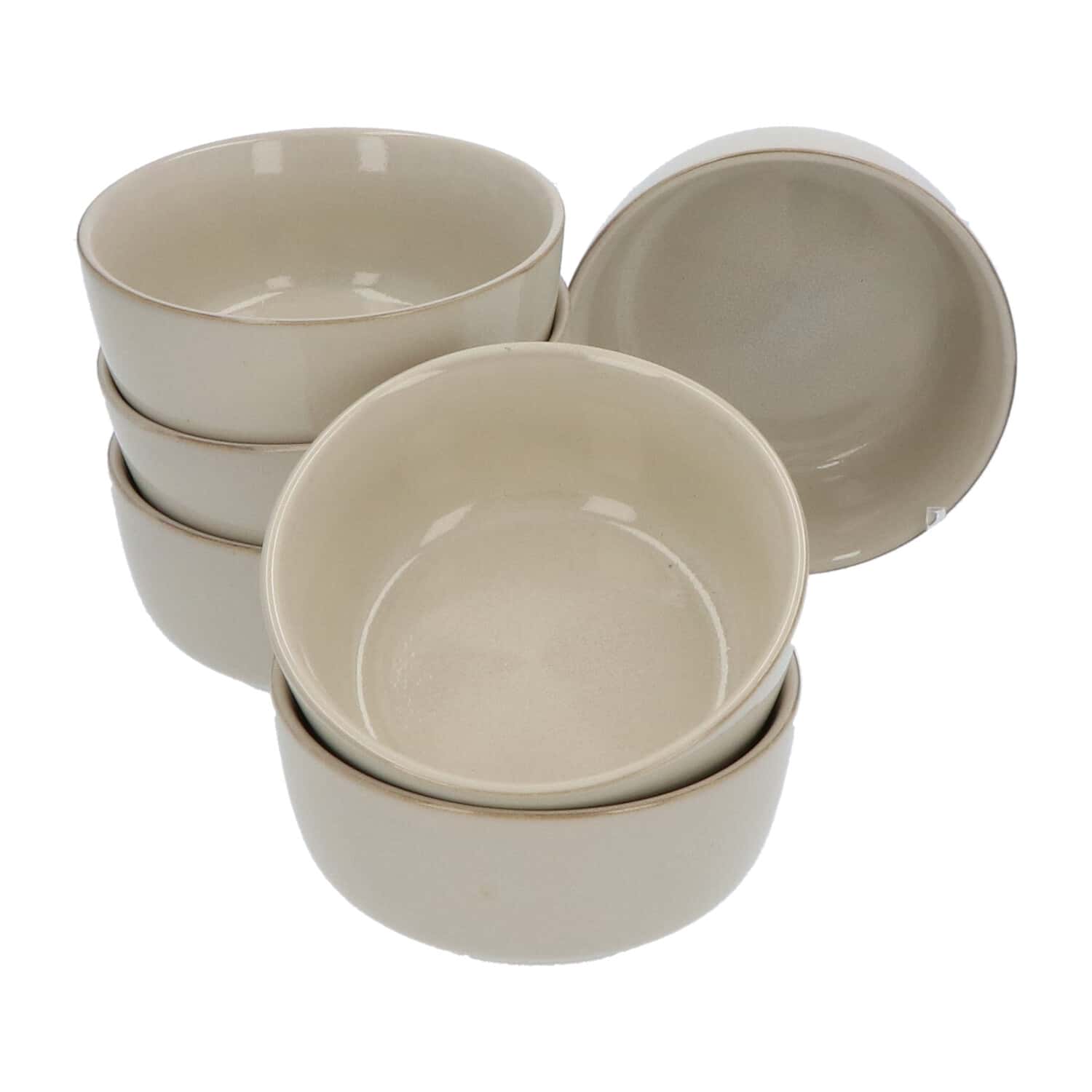 Secret de Gourmet® Terre Beige Kommetjesset – 6 stuks – 15 cm