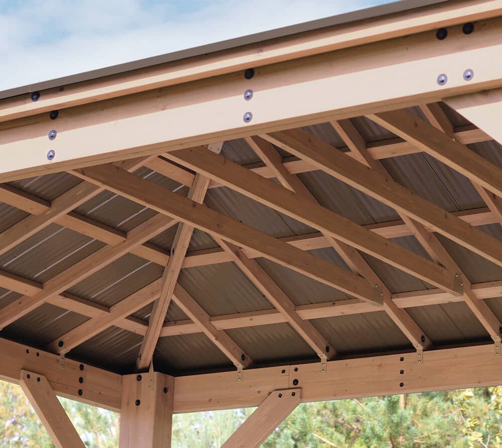 Westmann Paviljoen Gazebo Devon 12x16 - 490x371x315 cm - Bruin