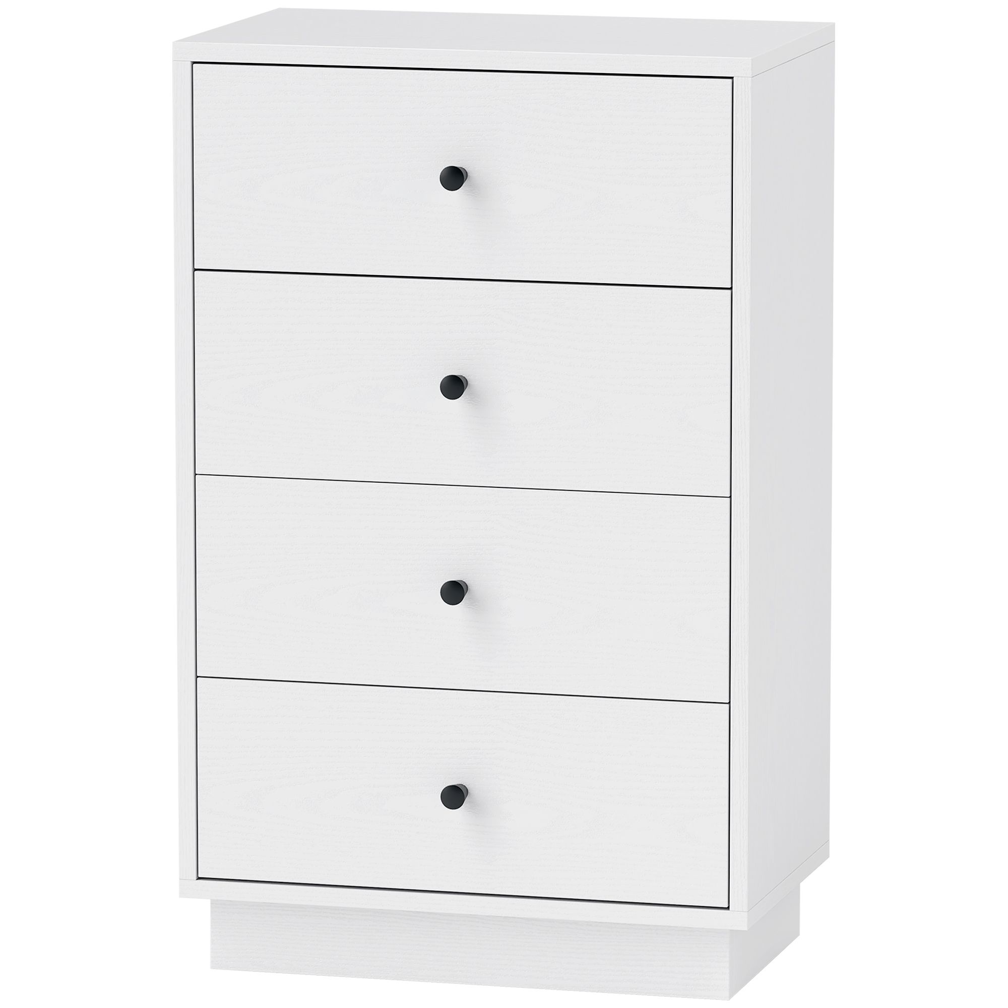 4goodz Ladenkast met 4 Laden 29x47x 79 cm - Wit