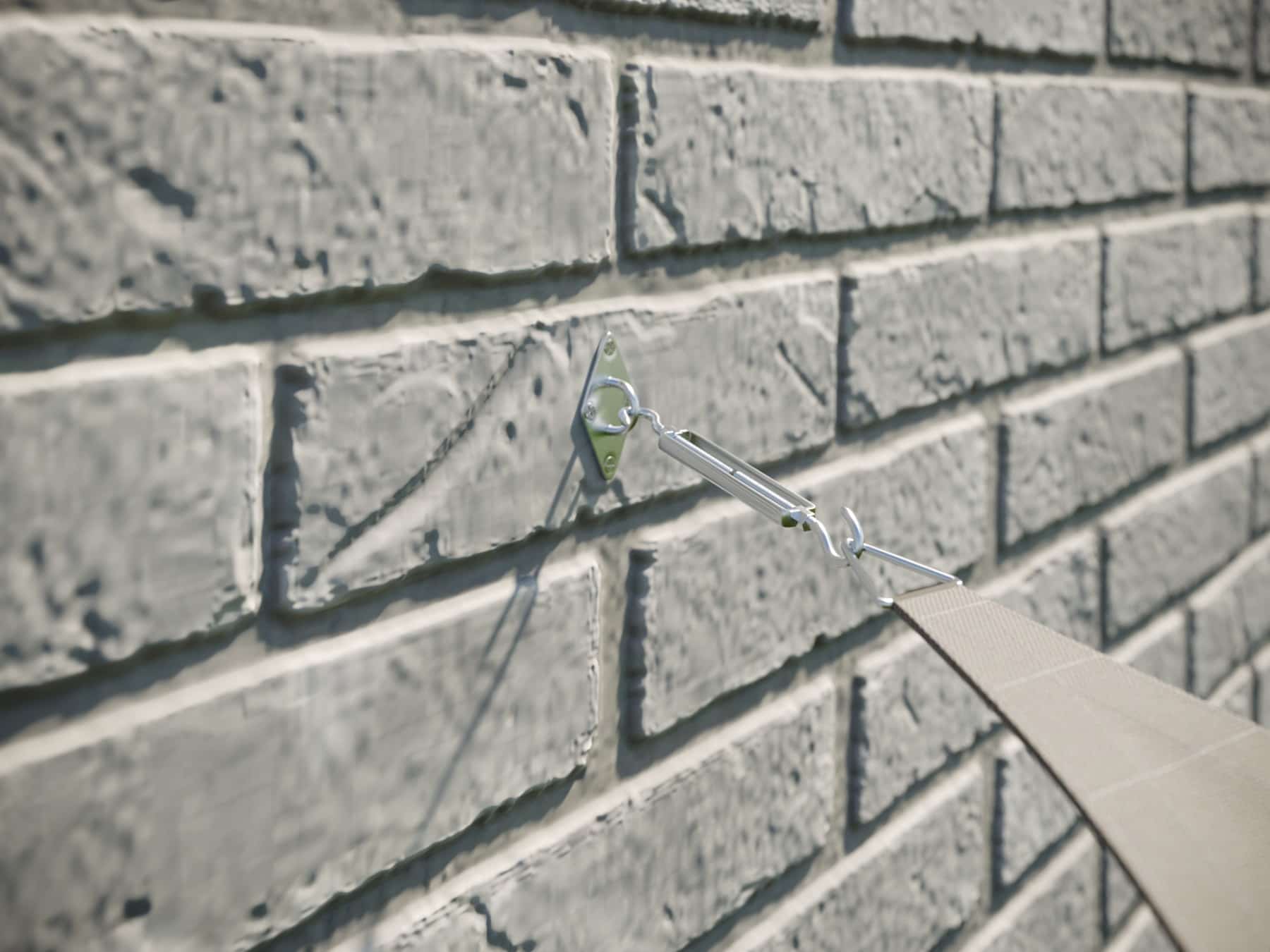 hanSe® Schaduwdoek Rechthoek Waterdoorlatend 2x4 m - zonnedoek - Taupe