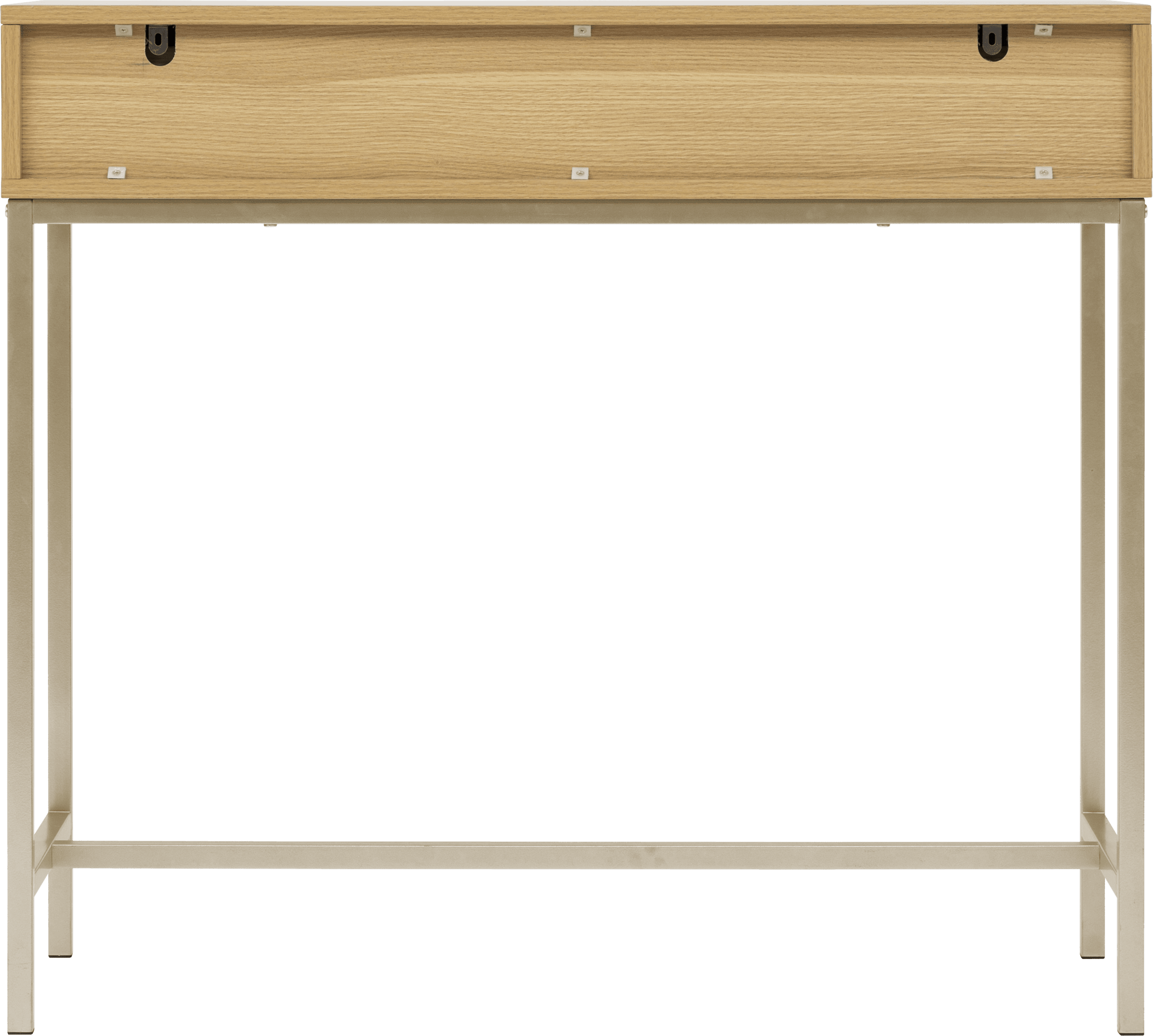 5five® Sidetable Tasso / wandtafel met dubbele Laden - Bruin