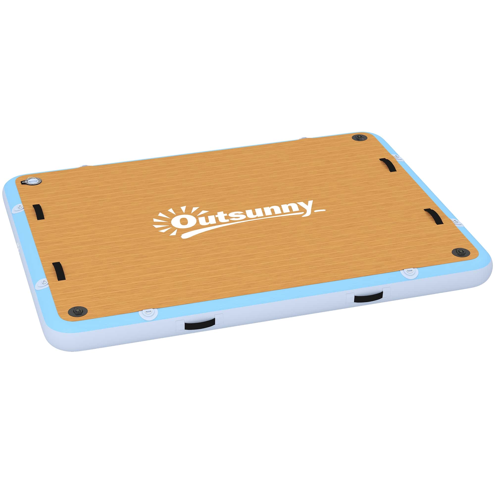 4goodz Opblaasbaar Zwemplatform 2,4x1,8m - 4-6 Personen met Antislip Oppervlak 4goodz Opblaasbaar Zwemplatform 2,4x1,8m - 4-6 Personen met Antislip Oppervlak